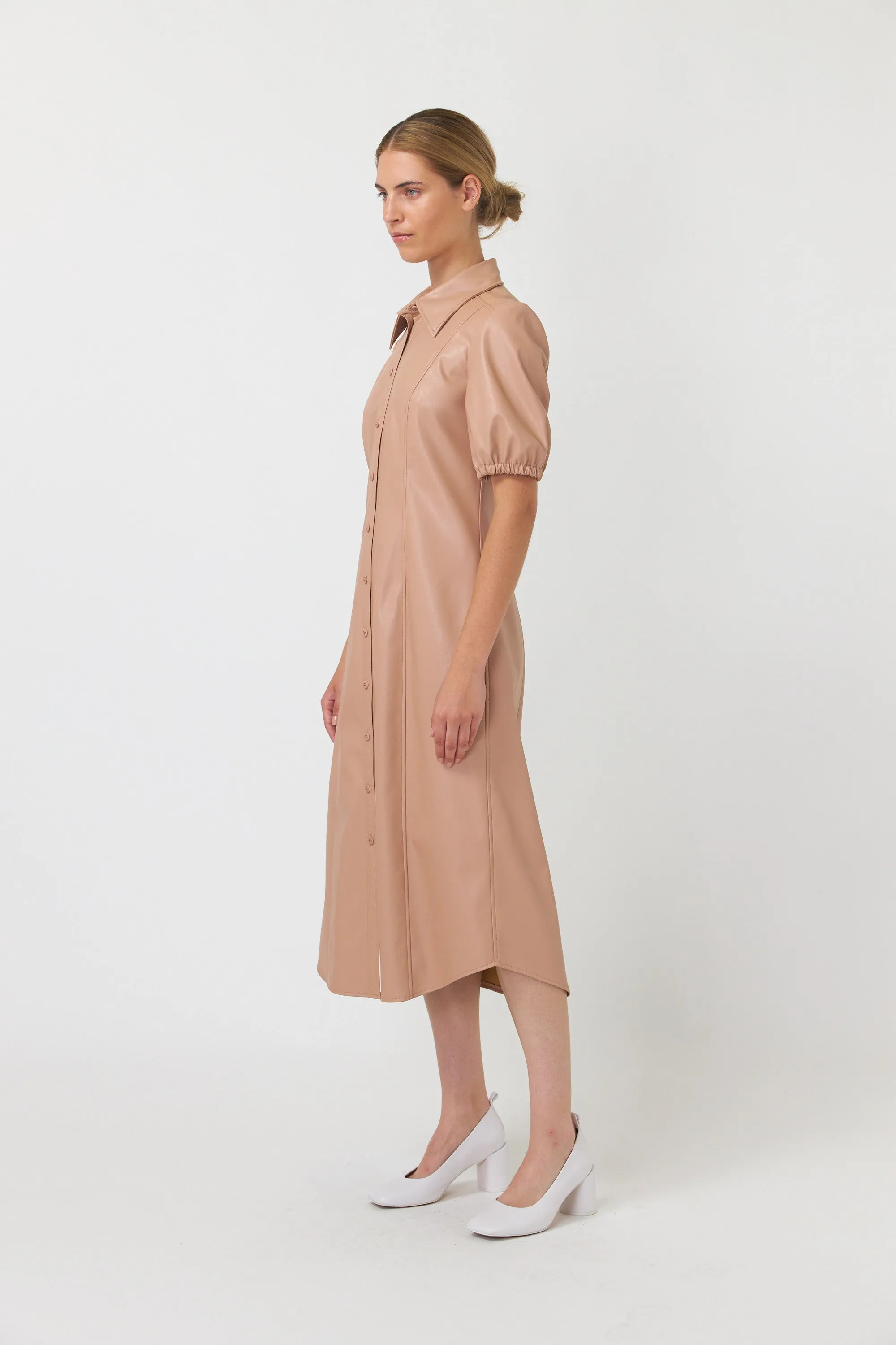 Olive shirt dress sold by Kate Sylvester product image thumbnail 2