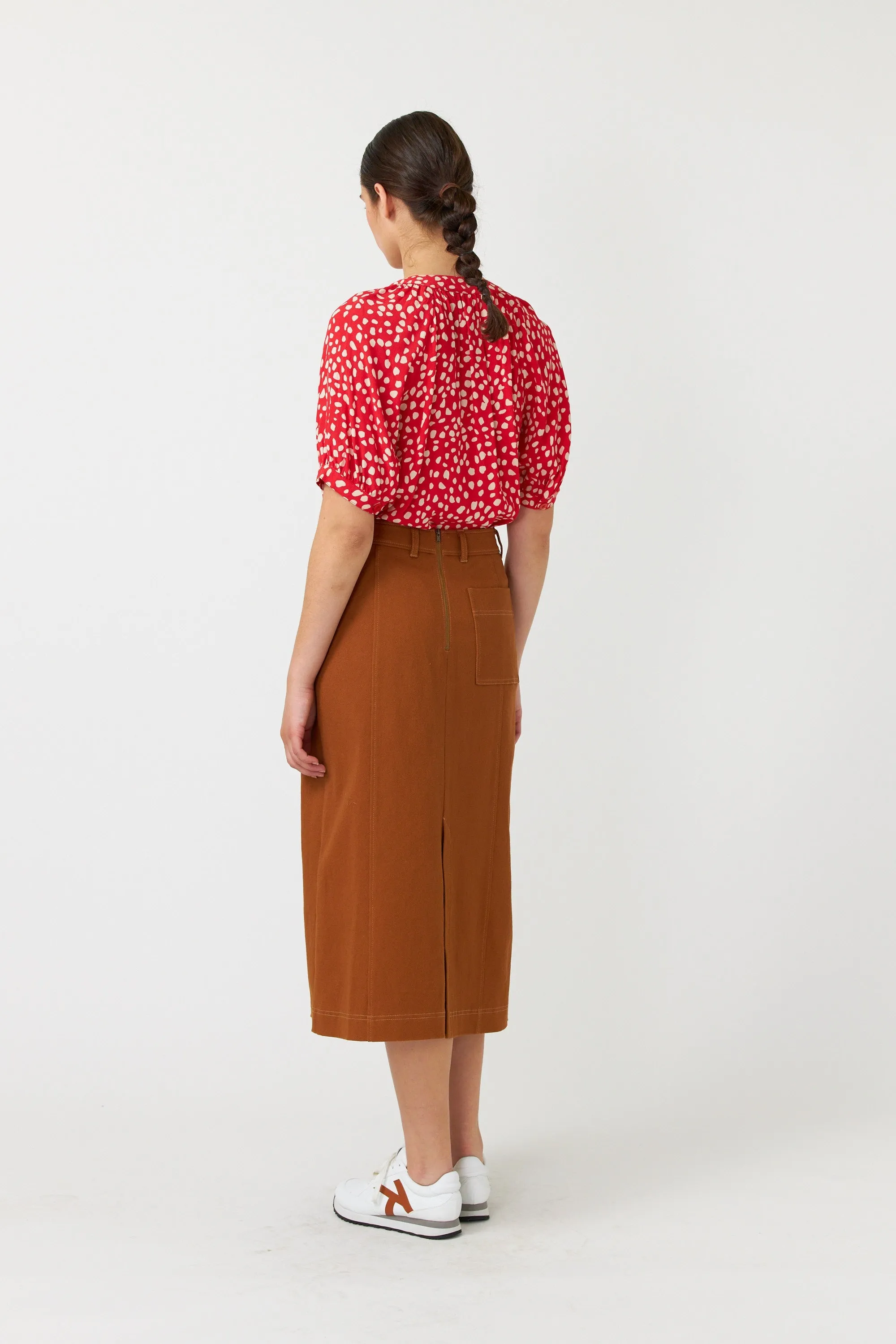 Denim skirt sold by Kate Sylvester product image thumbnail 3