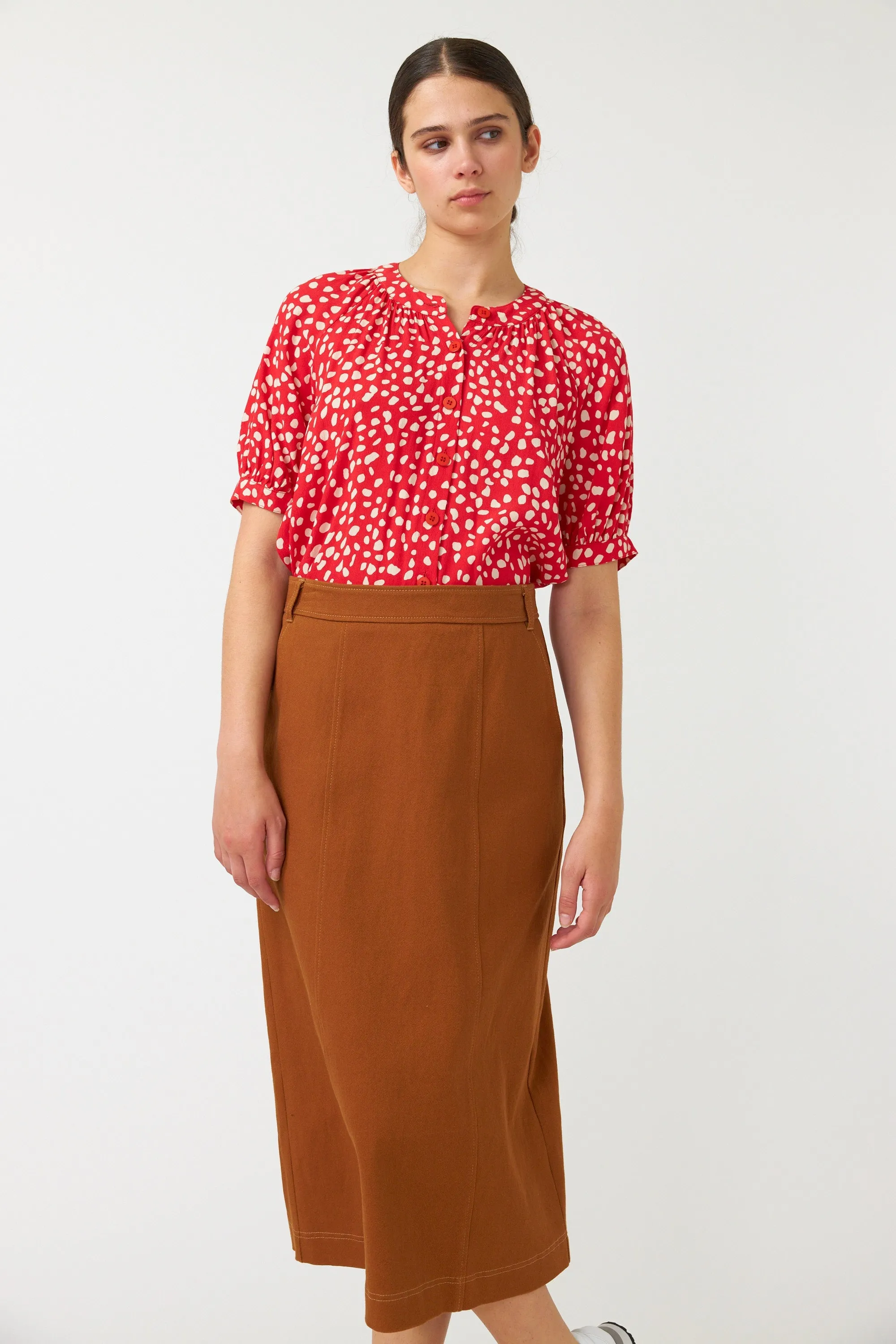 Denim skirt sold by Kate Sylvester product image thumbnail 4