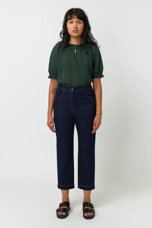 Sheer check top sold by Kate Sylvester