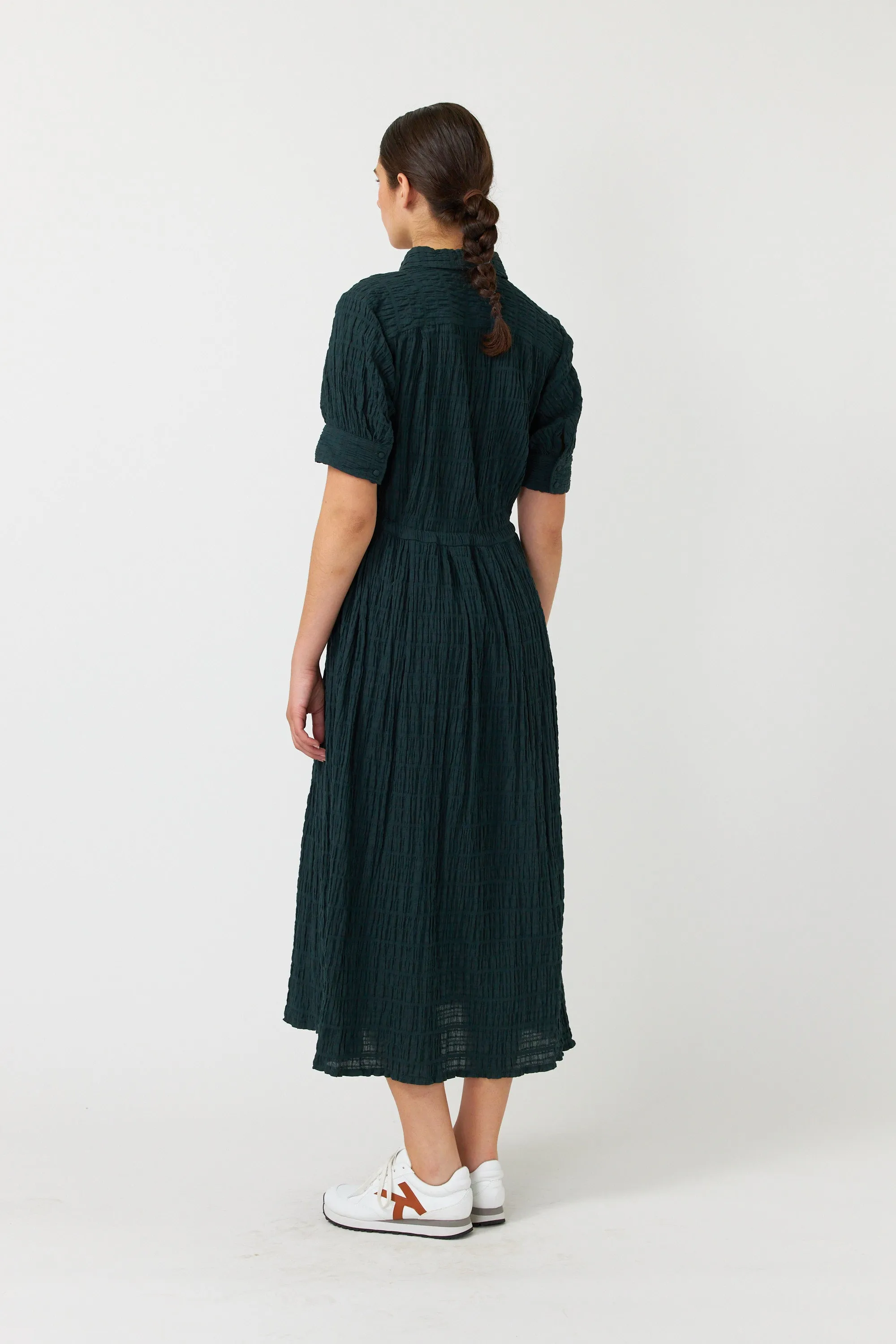 Seersucker shirt dress sold by Kate Sylvester product image thumbnail 3