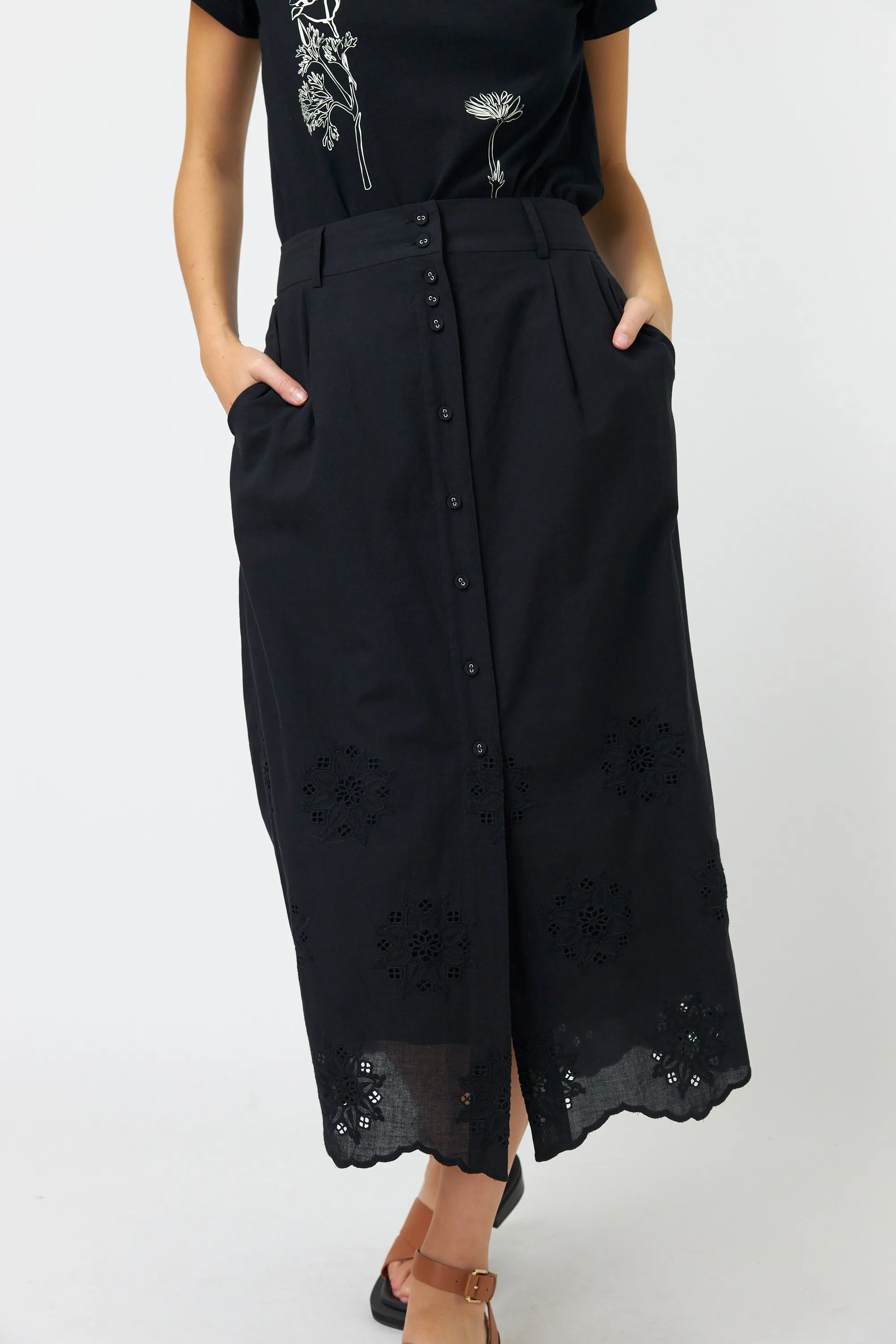 Broderie skirt sold by Kate Sylvester product image thumbnail 2