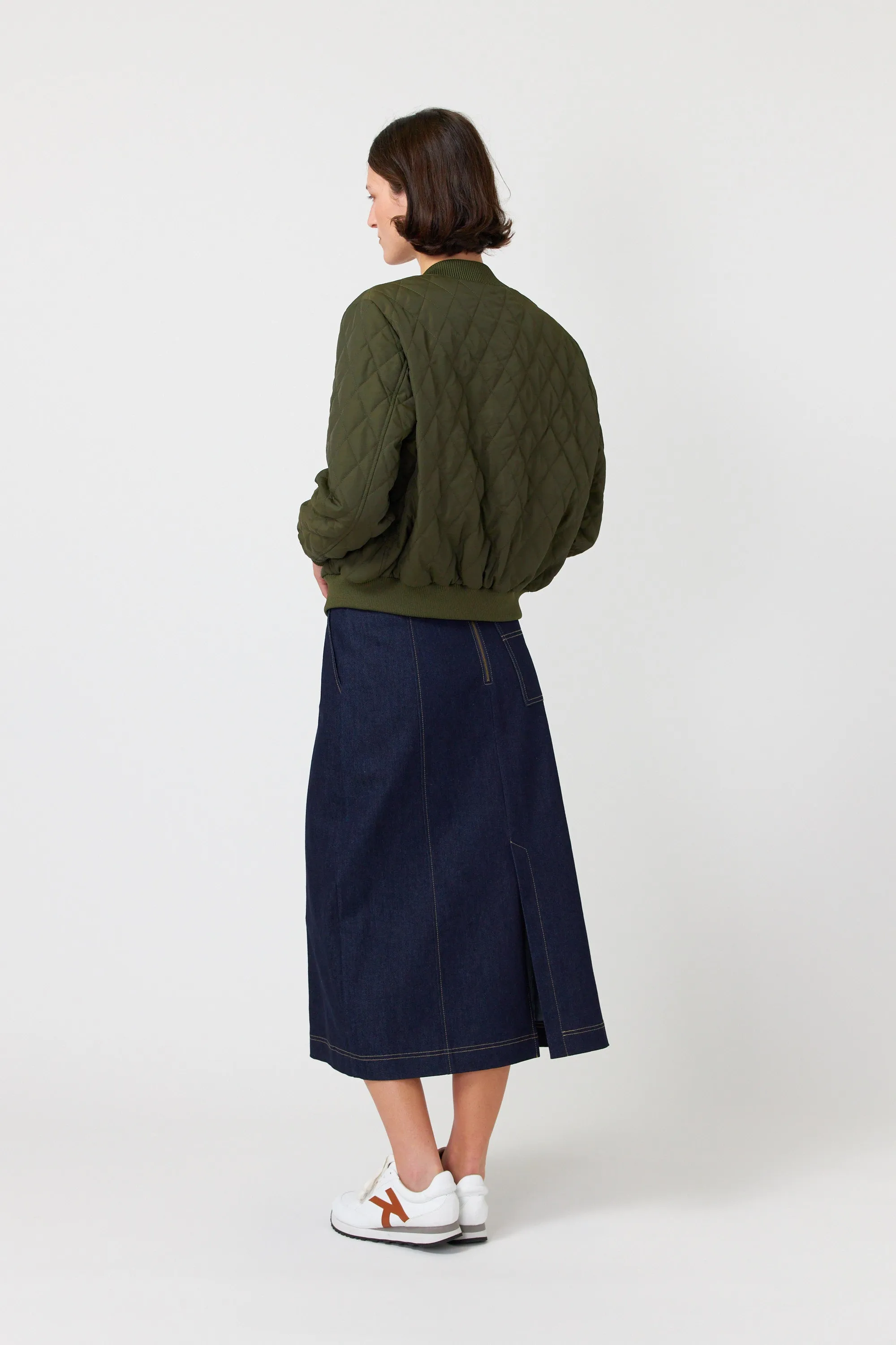 Quilted bomber sold by Kate Sylvester product image thumbnail 3