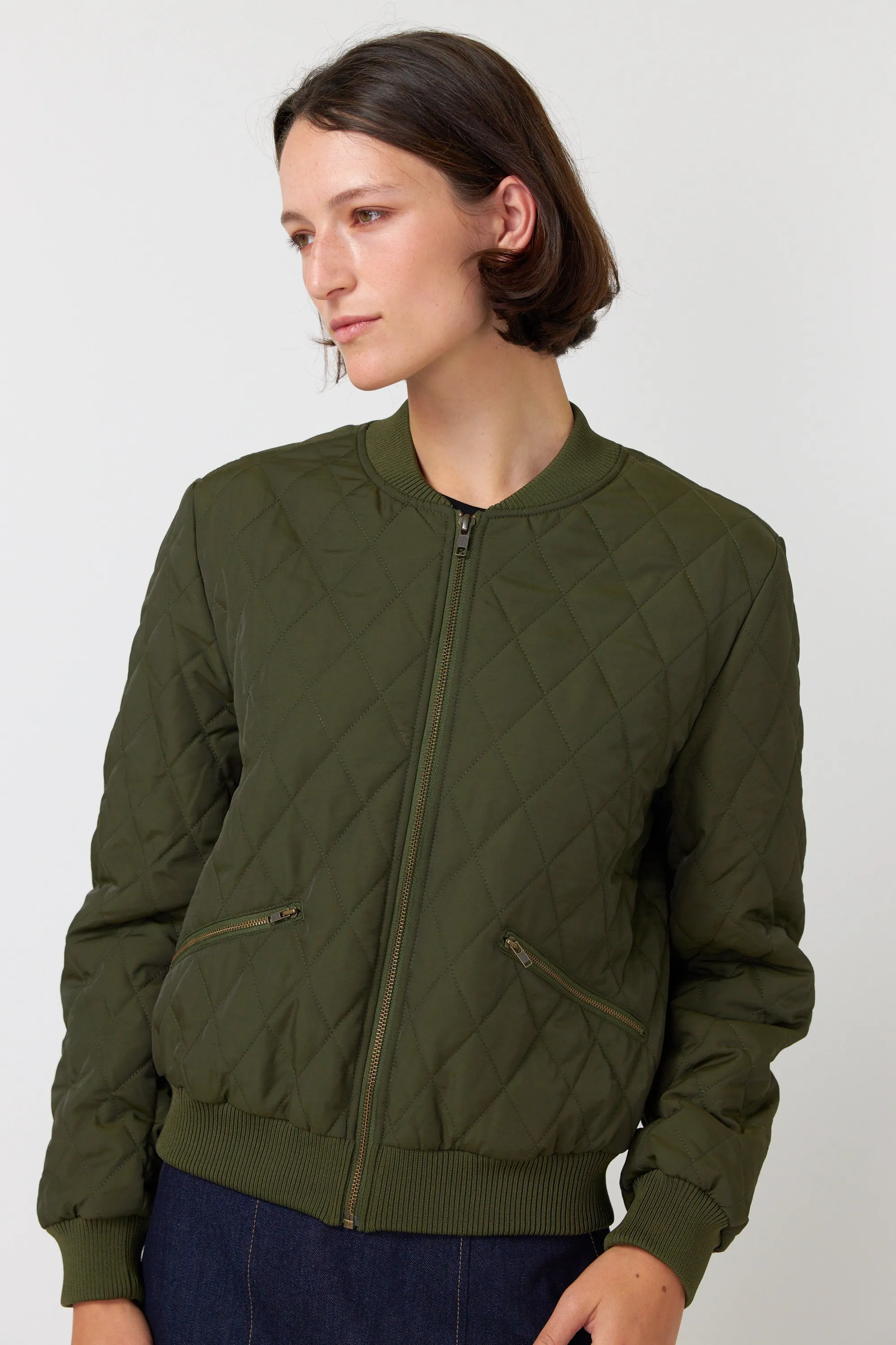 Quilted bomber sold by Kate Sylvester product image thumbnail 4