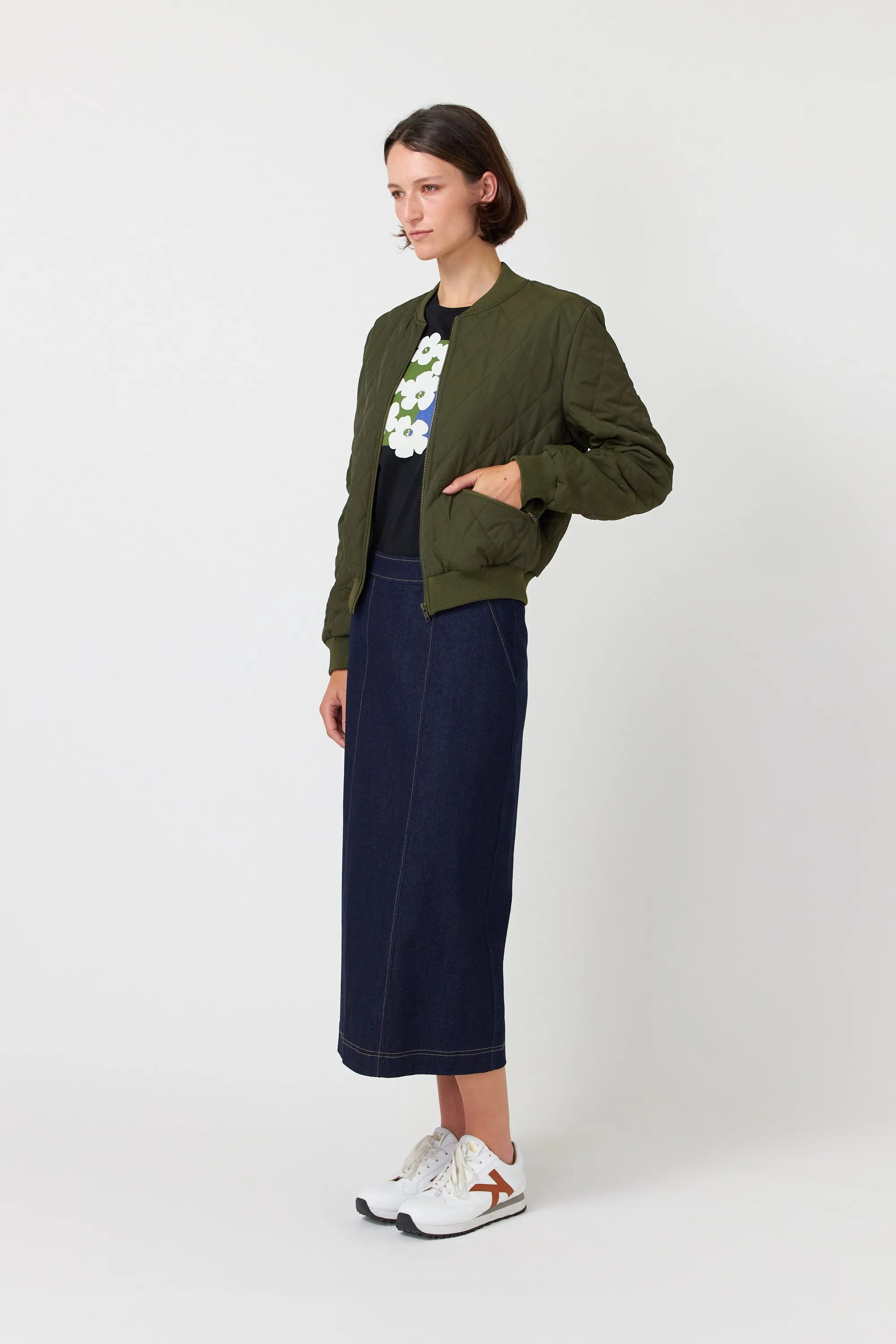 Quilted bomber sold by Kate Sylvester product image thumbnail 2