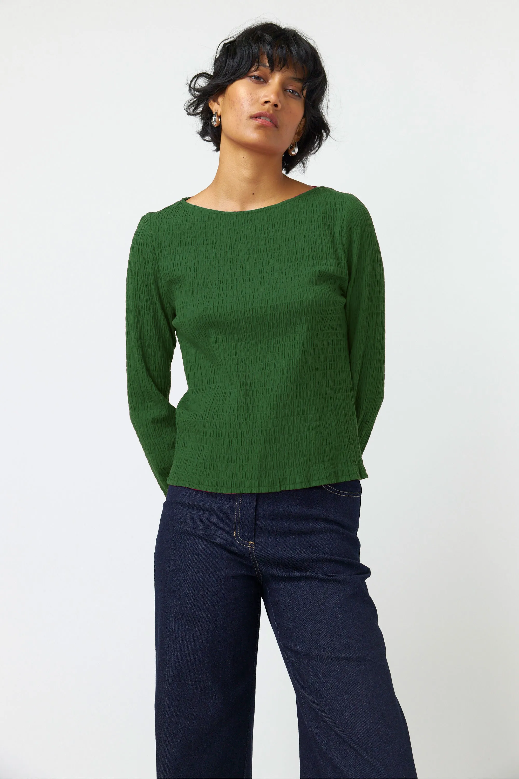 Seersucker top sold by Kate Sylvester product image thumbnail 5