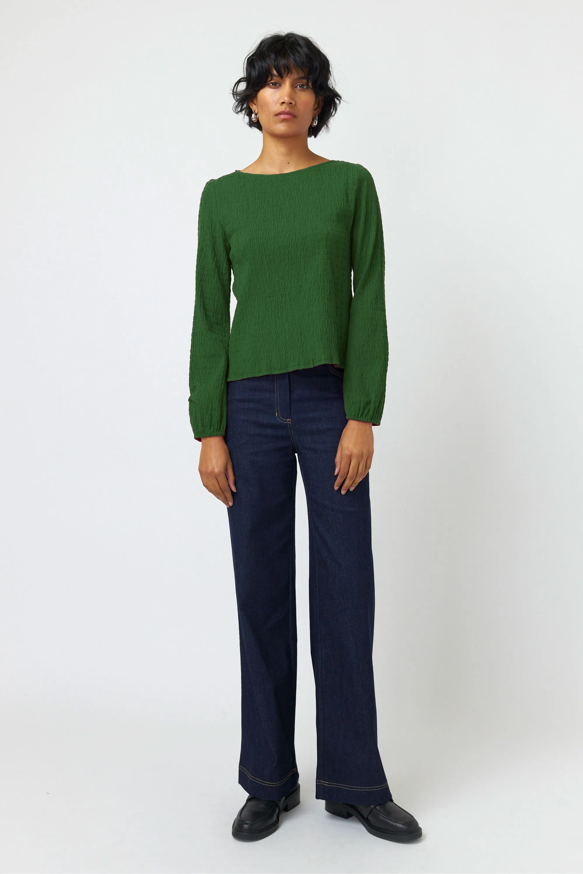 Seersucker top sold by Kate Sylvester