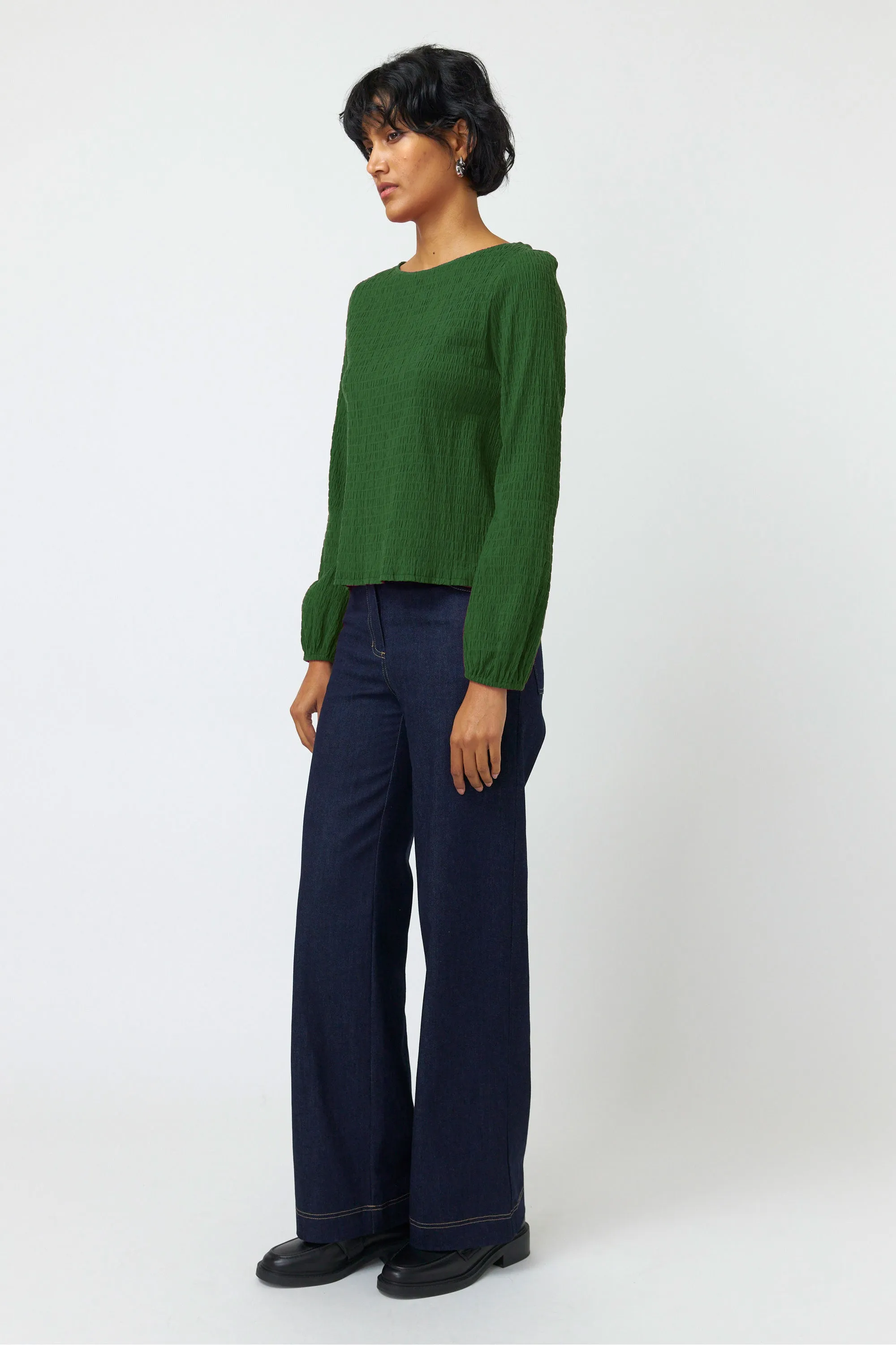 Seersucker top sold by Kate Sylvester product image thumbnail 3