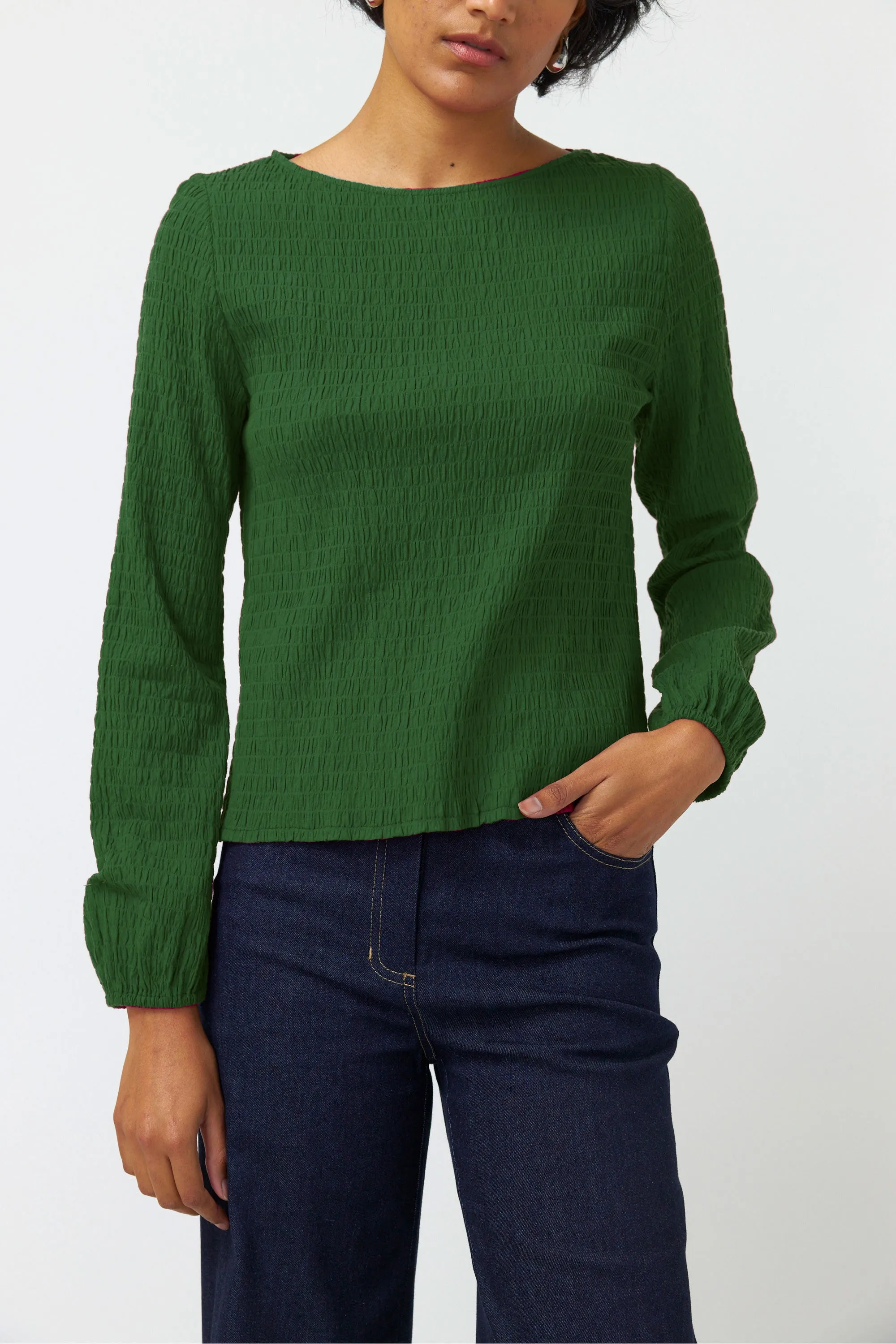 Seersucker top sold by Kate Sylvester product image thumbnail 2