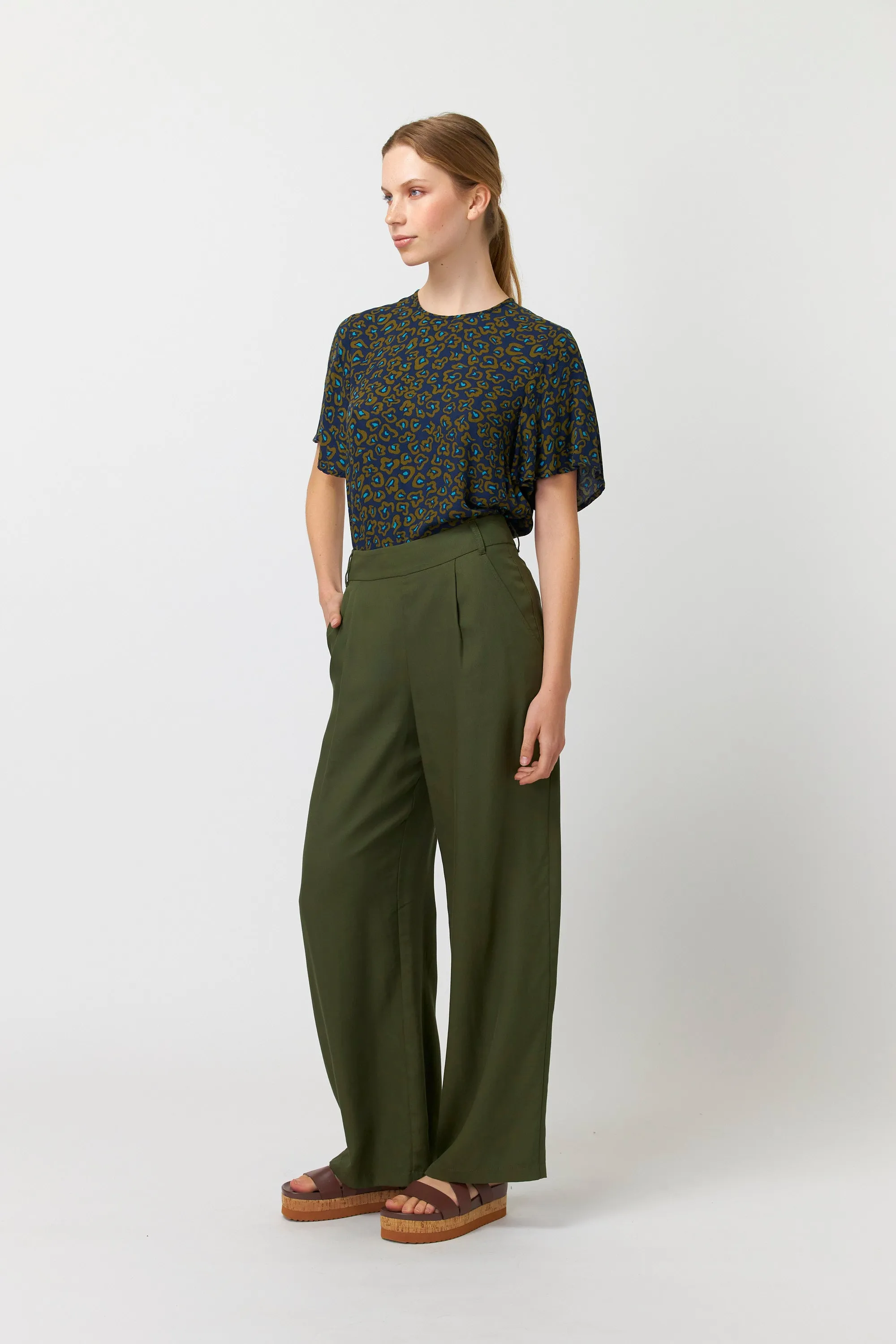 Utility wide leg trouser sold by Kate Sylvester product image thumbnail 2