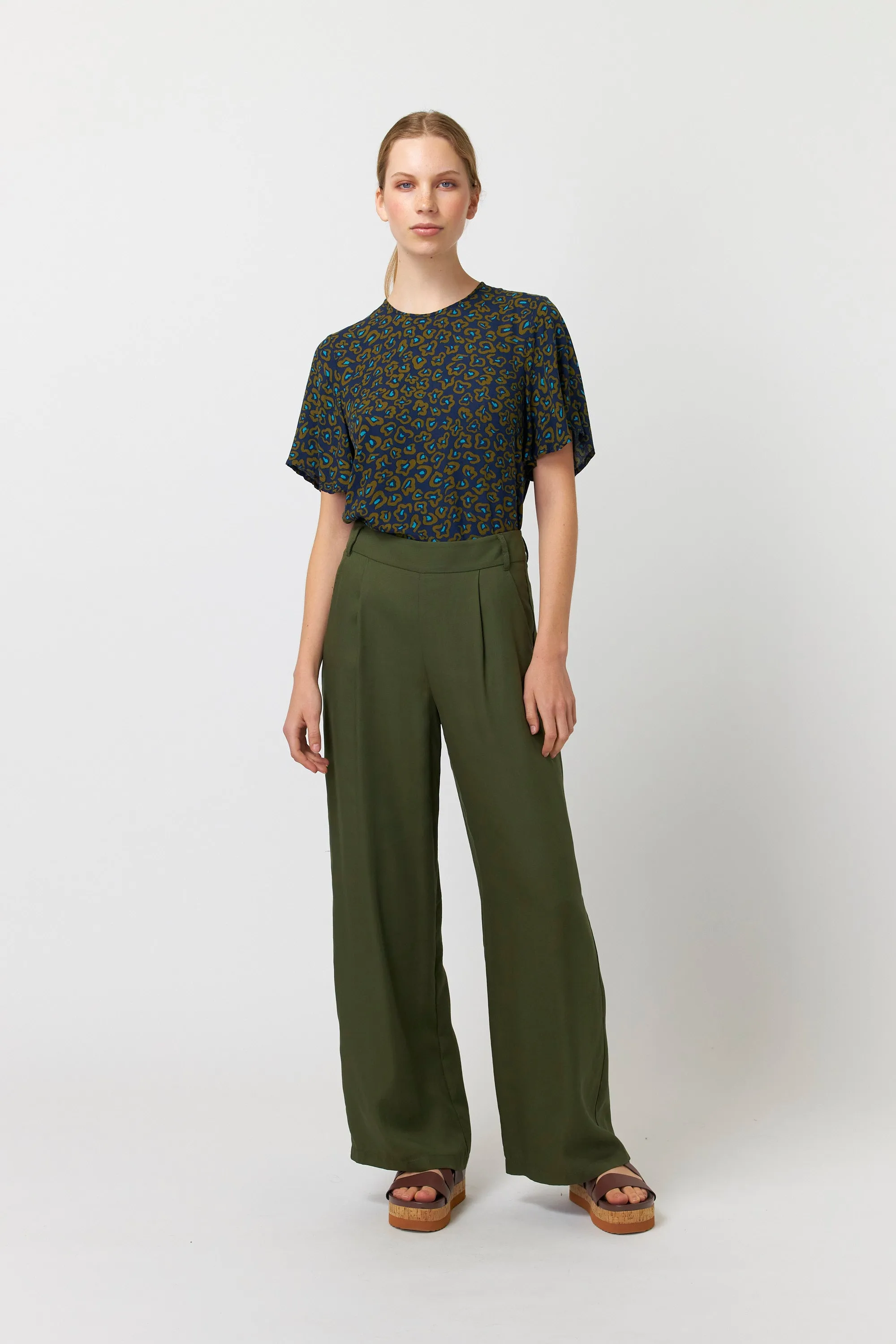 Utility wide leg trouser sold by Kate Sylvester