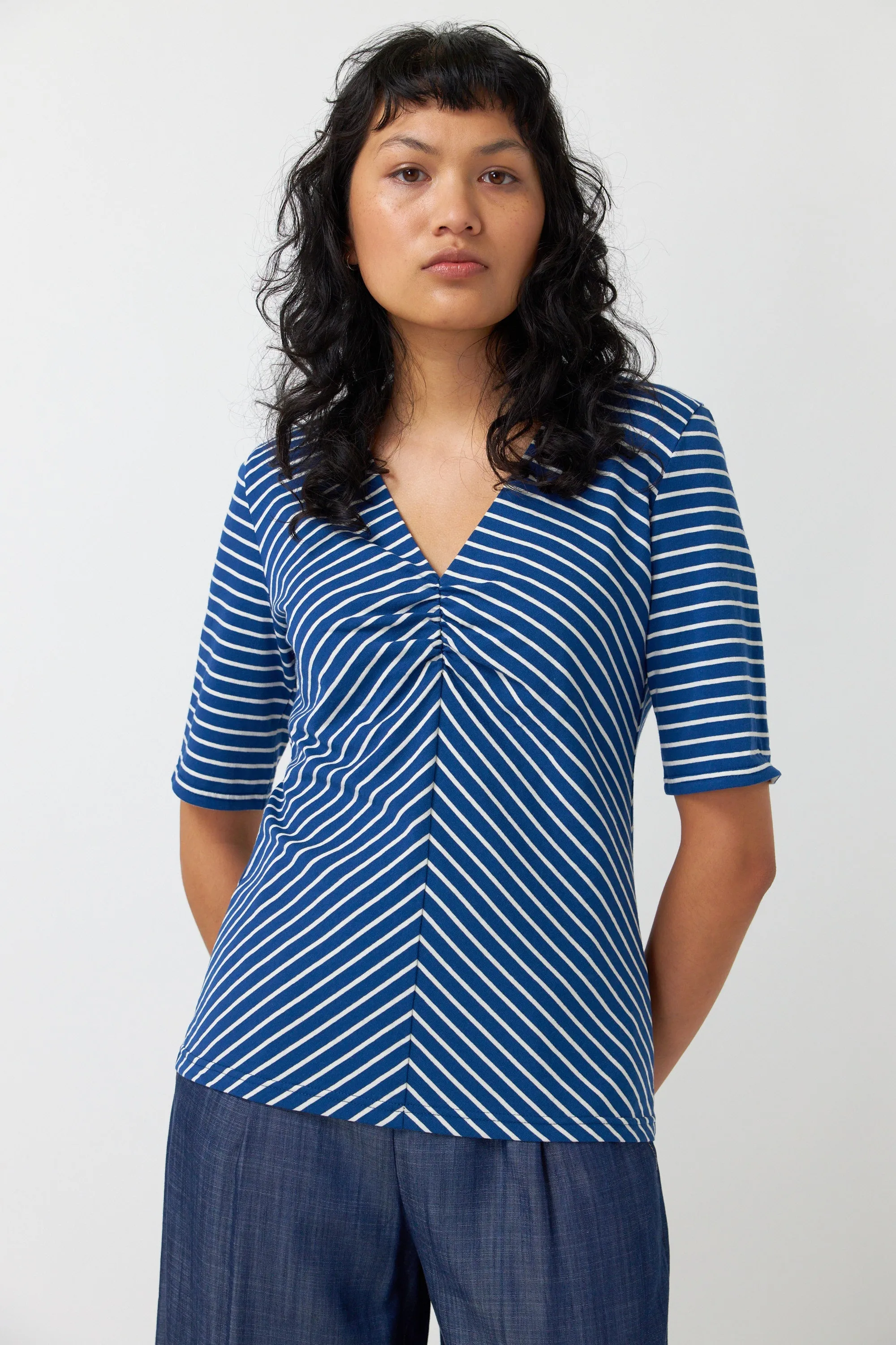 Stripey top sold by Kate Sylvester product image thumbnail 4