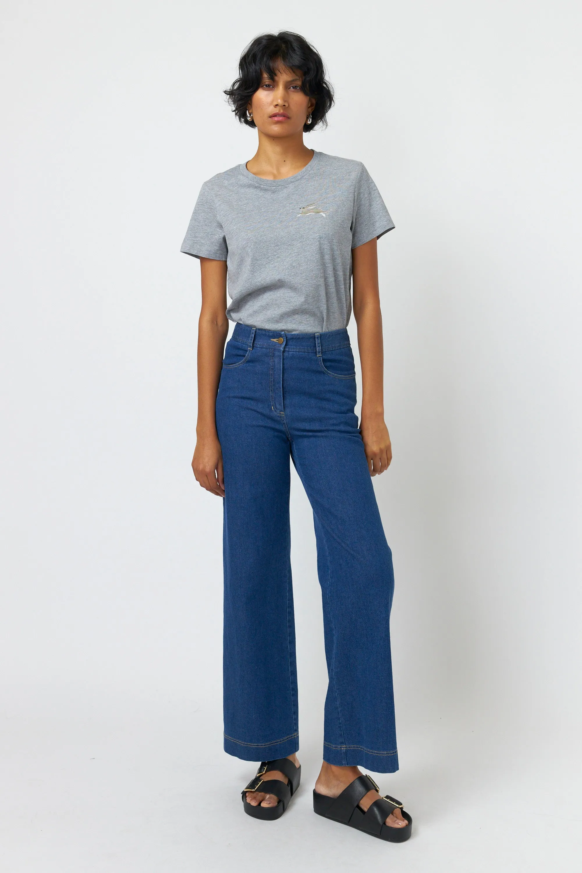 Bunny embroidered t-shirt sold by Kate Sylvester