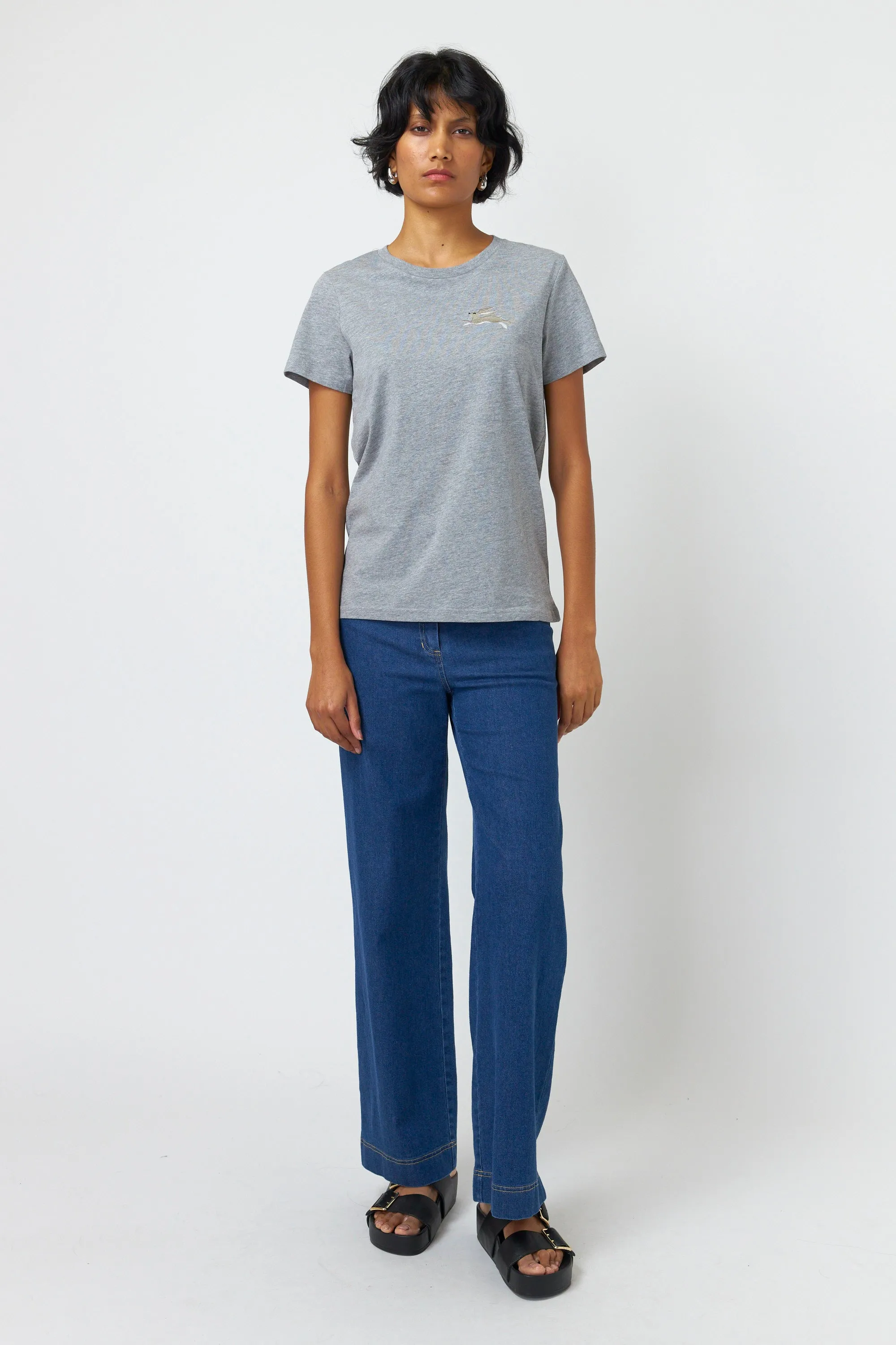 Bunny embroidered t-shirt sold by Kate Sylvester product image thumbnail 3