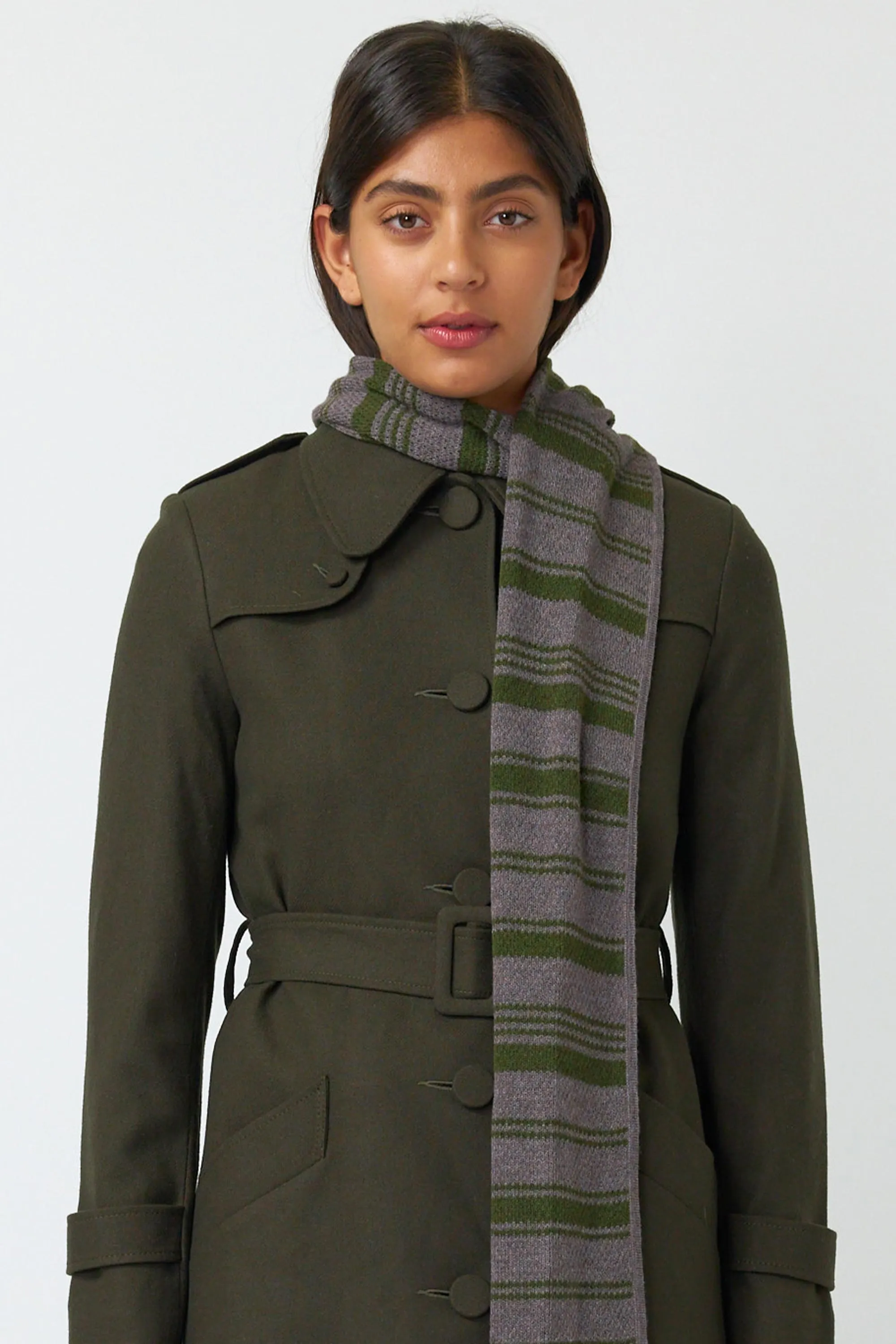 Waffle stripe scarf sold by Kate Sylvester product image thumbnail 2