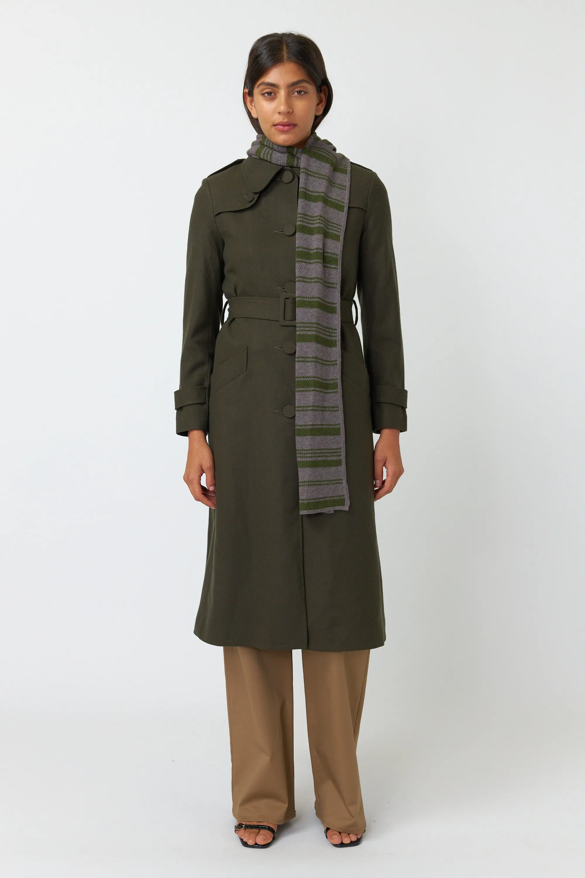 Waffle stripe scarf sold by Kate Sylvester