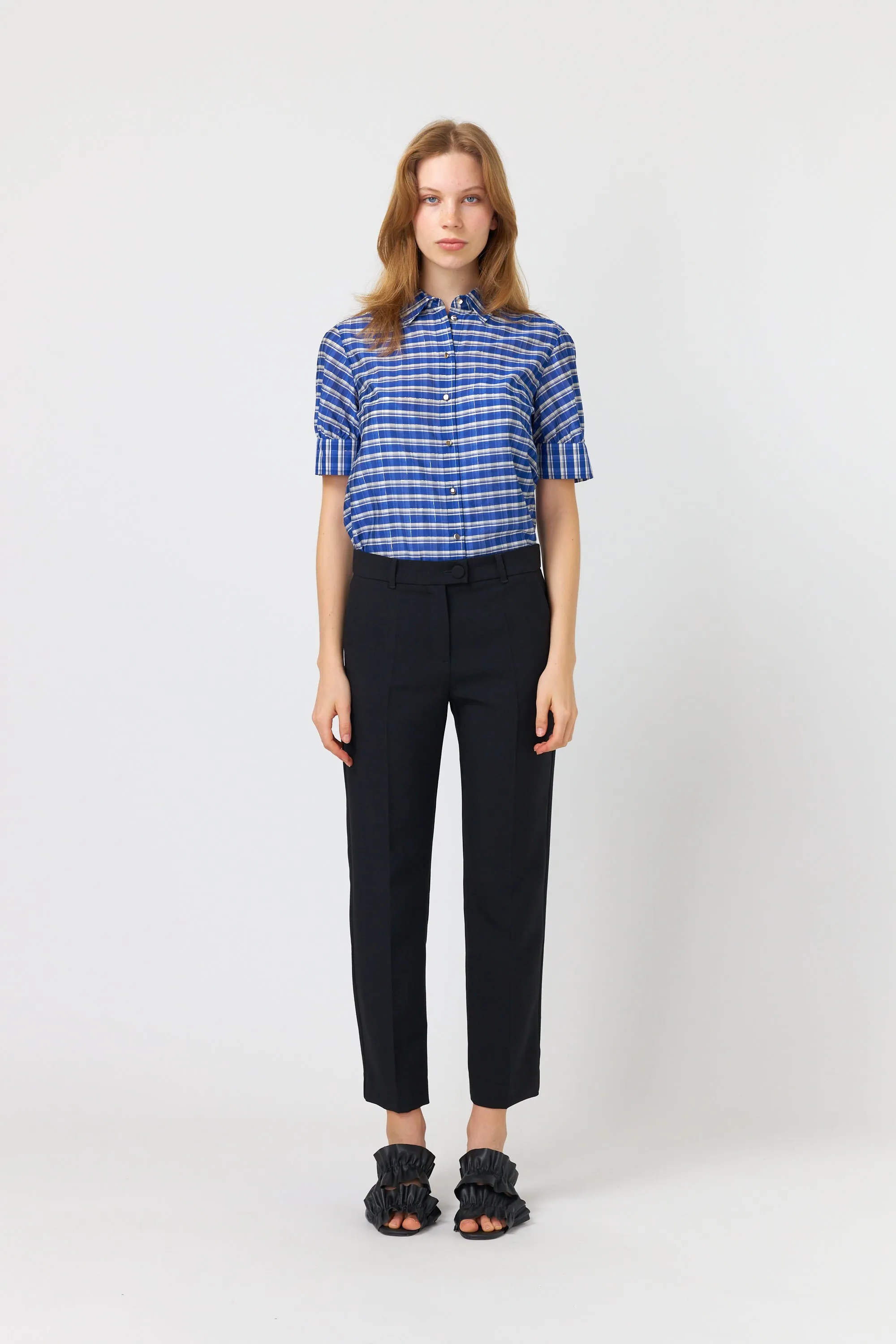 Checked blouse sold by Kate Sylvester