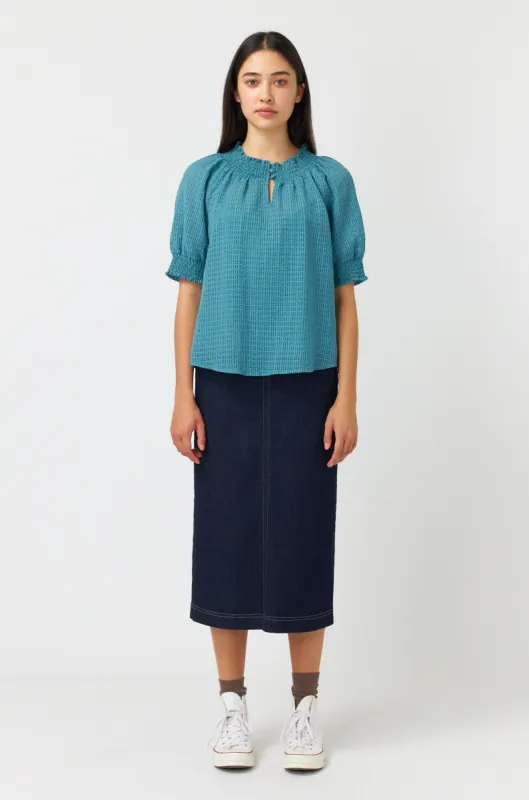 Sheer check top sold by Kate Sylvester