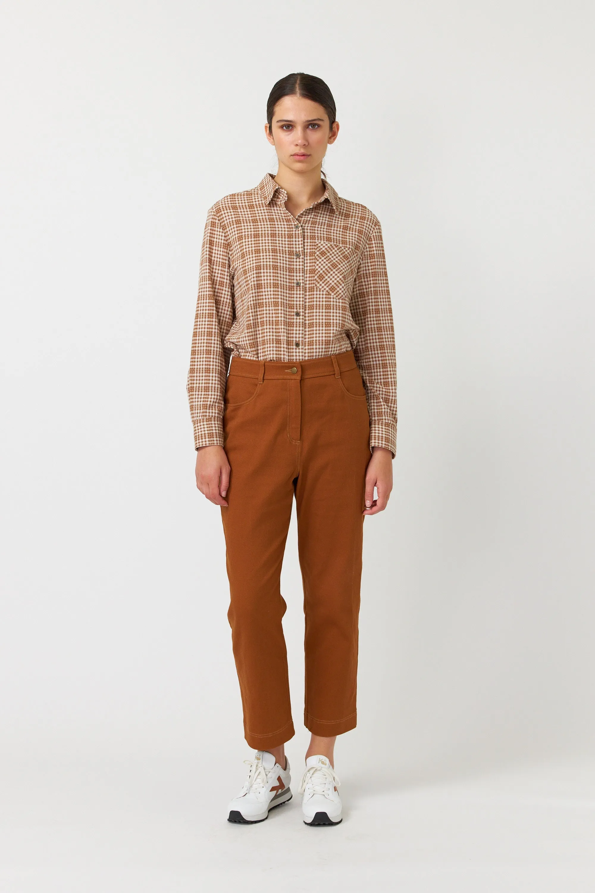 Gingham shirt sold by Kate Sylvester