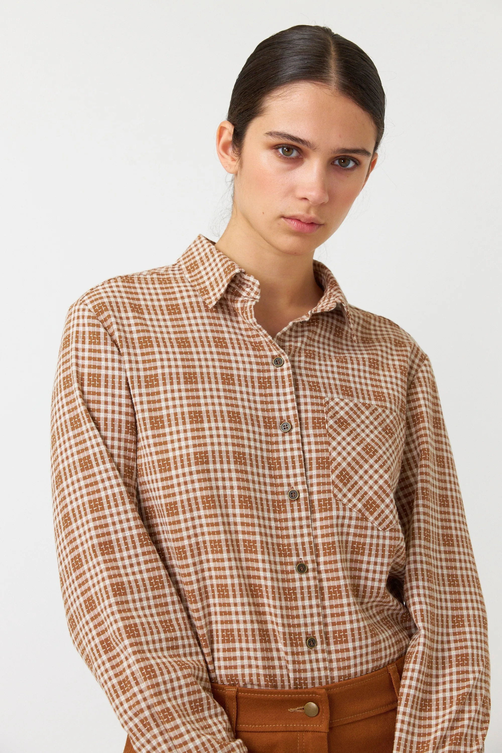 Gingham shirt sold by Kate Sylvester product image thumbnail 4