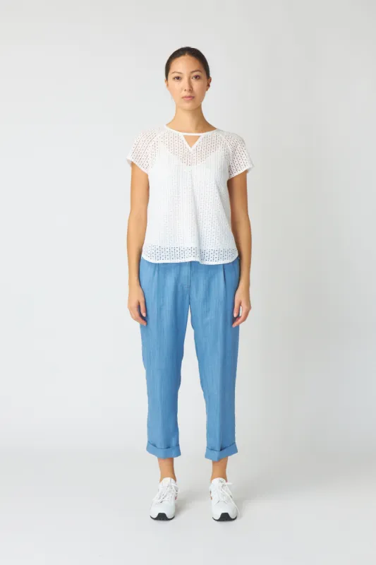 Broderie top sold by Kate Sylvester