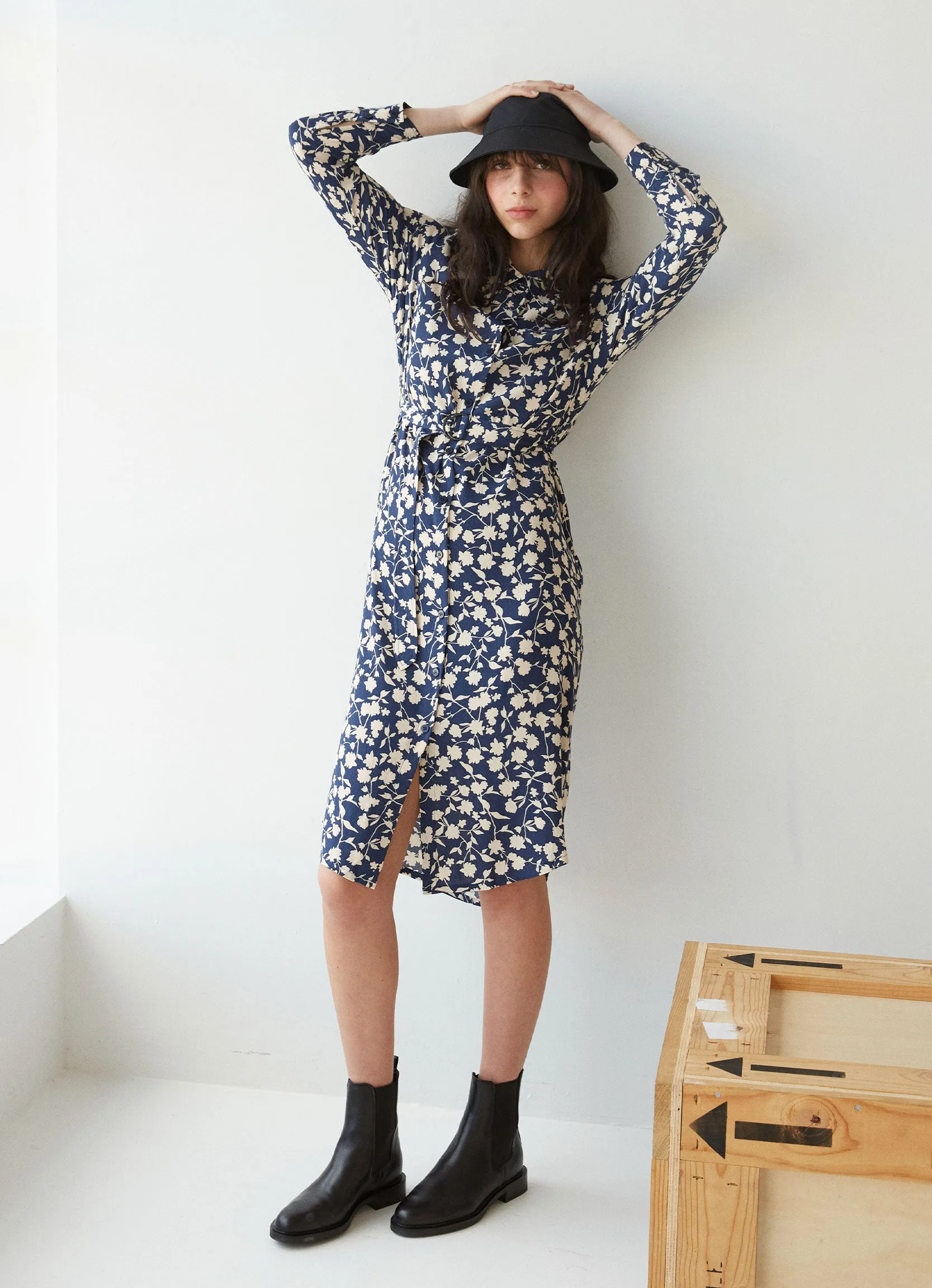 Gardenia shirt dress sold by Kate Sylvester product image thumbnail 5