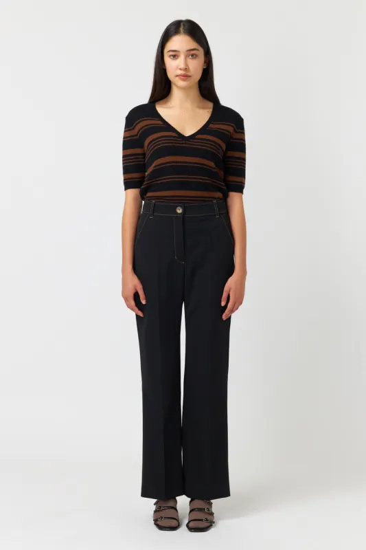 Waffle stripe top sold by Kate Sylvester