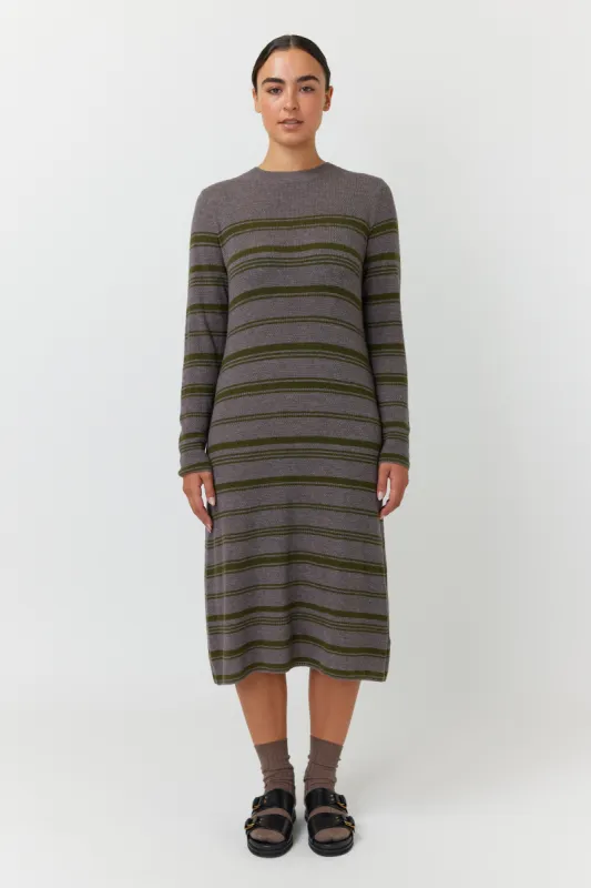 Waffle stripe dress sold by Kate Sylvester