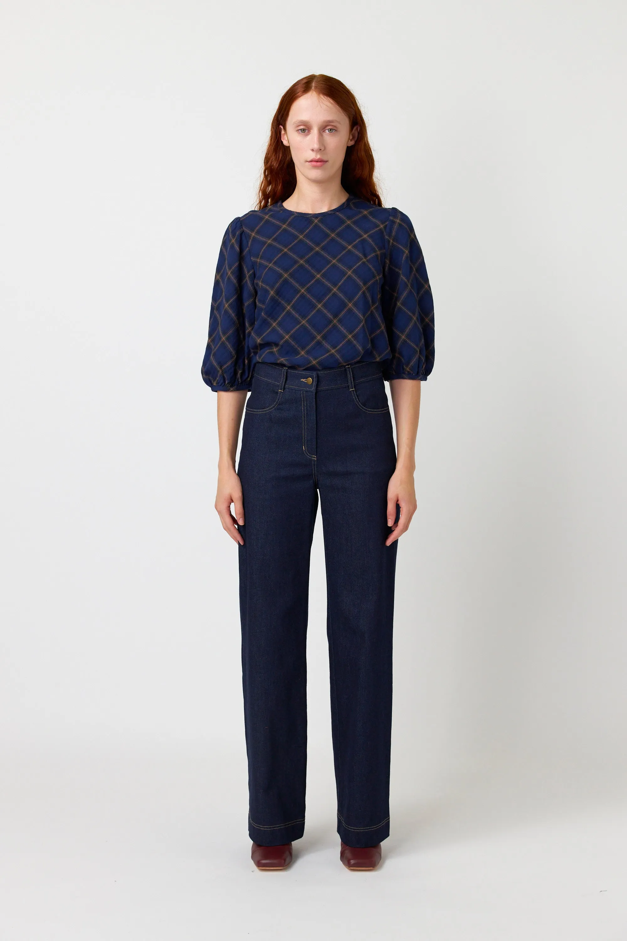 Plaid top sold by Kate Sylvester