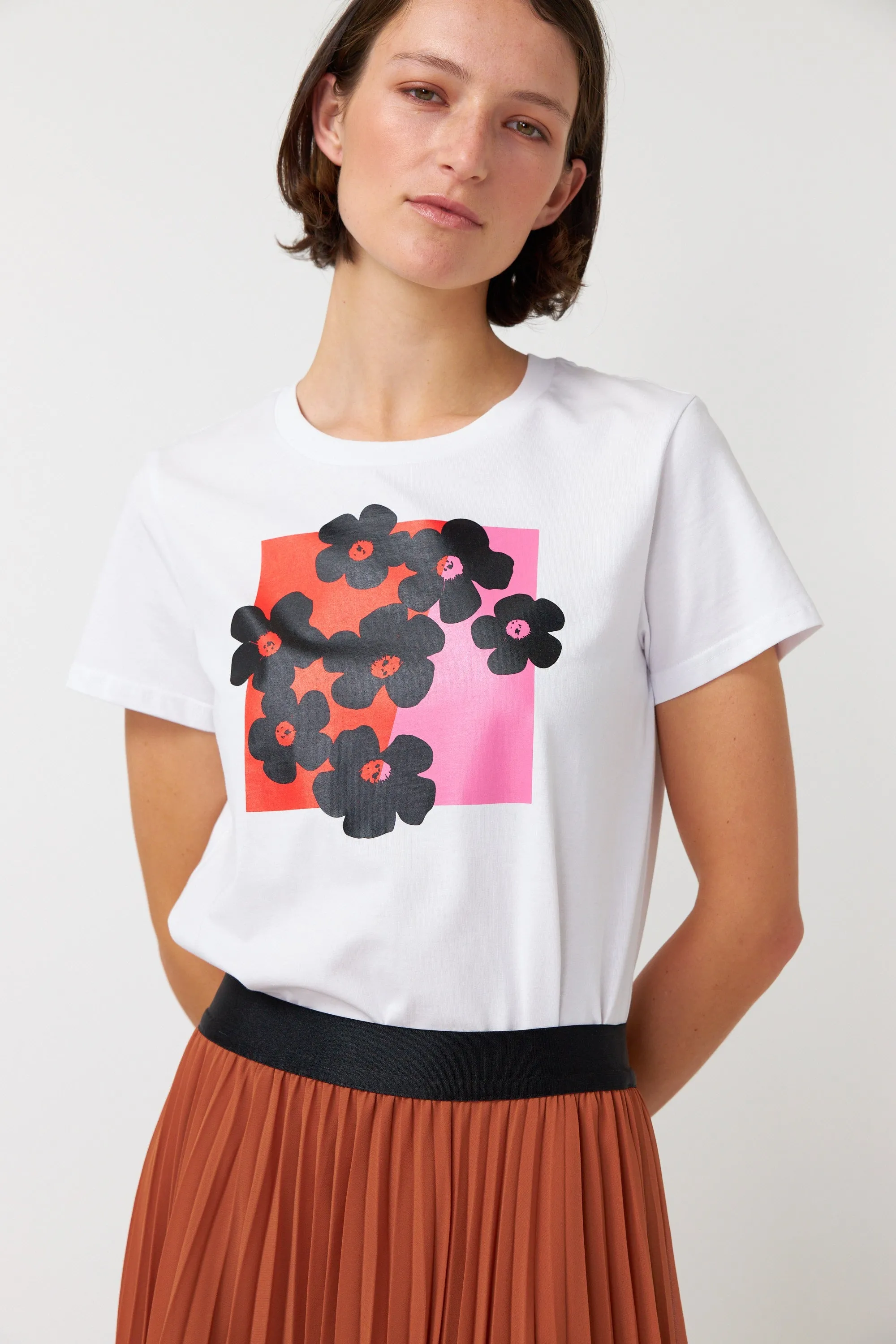Pop flowers t-shirt sold by Kate Sylvester product image thumbnail 4