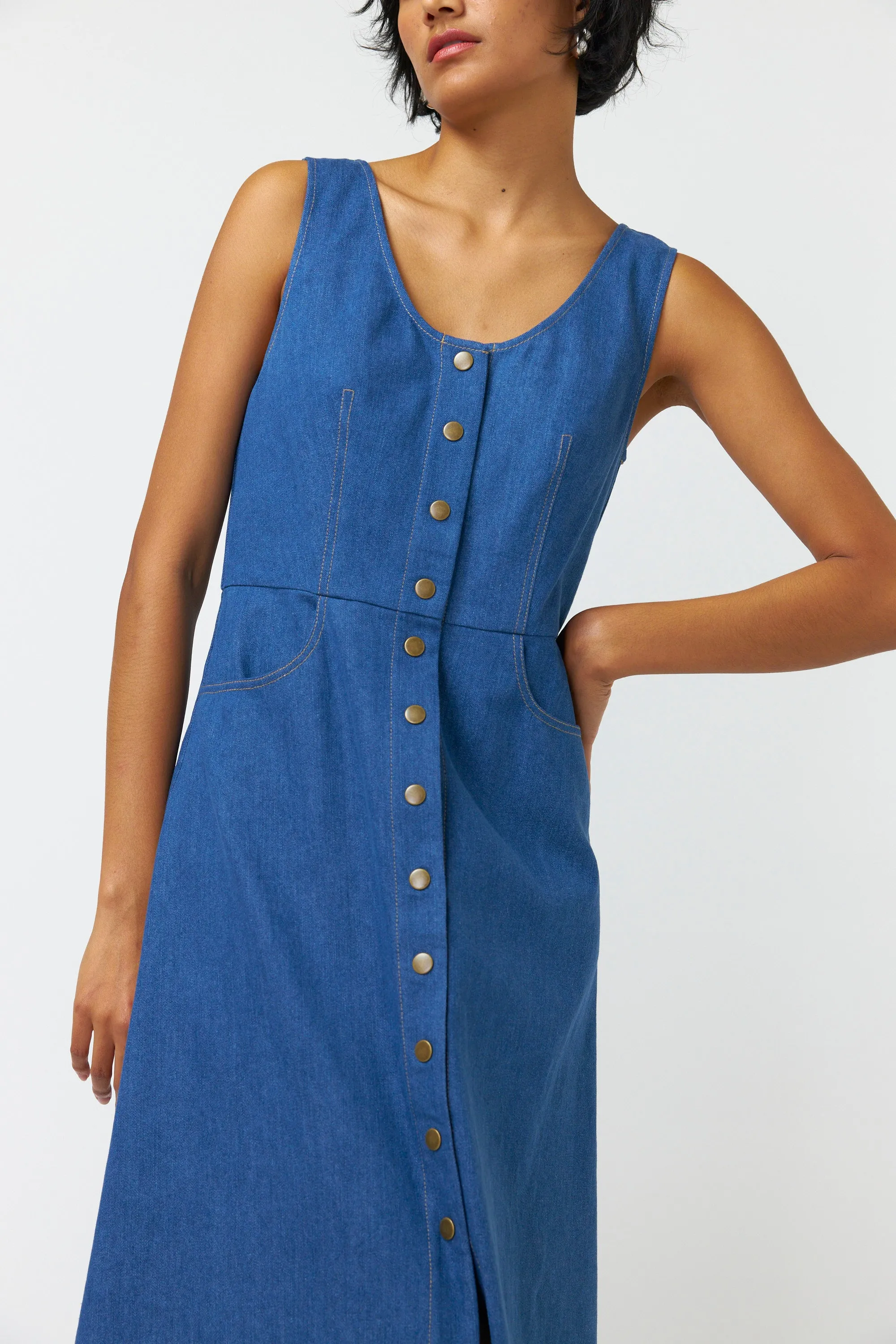 Denim dress sold by Kate Sylvester product image thumbnail 4