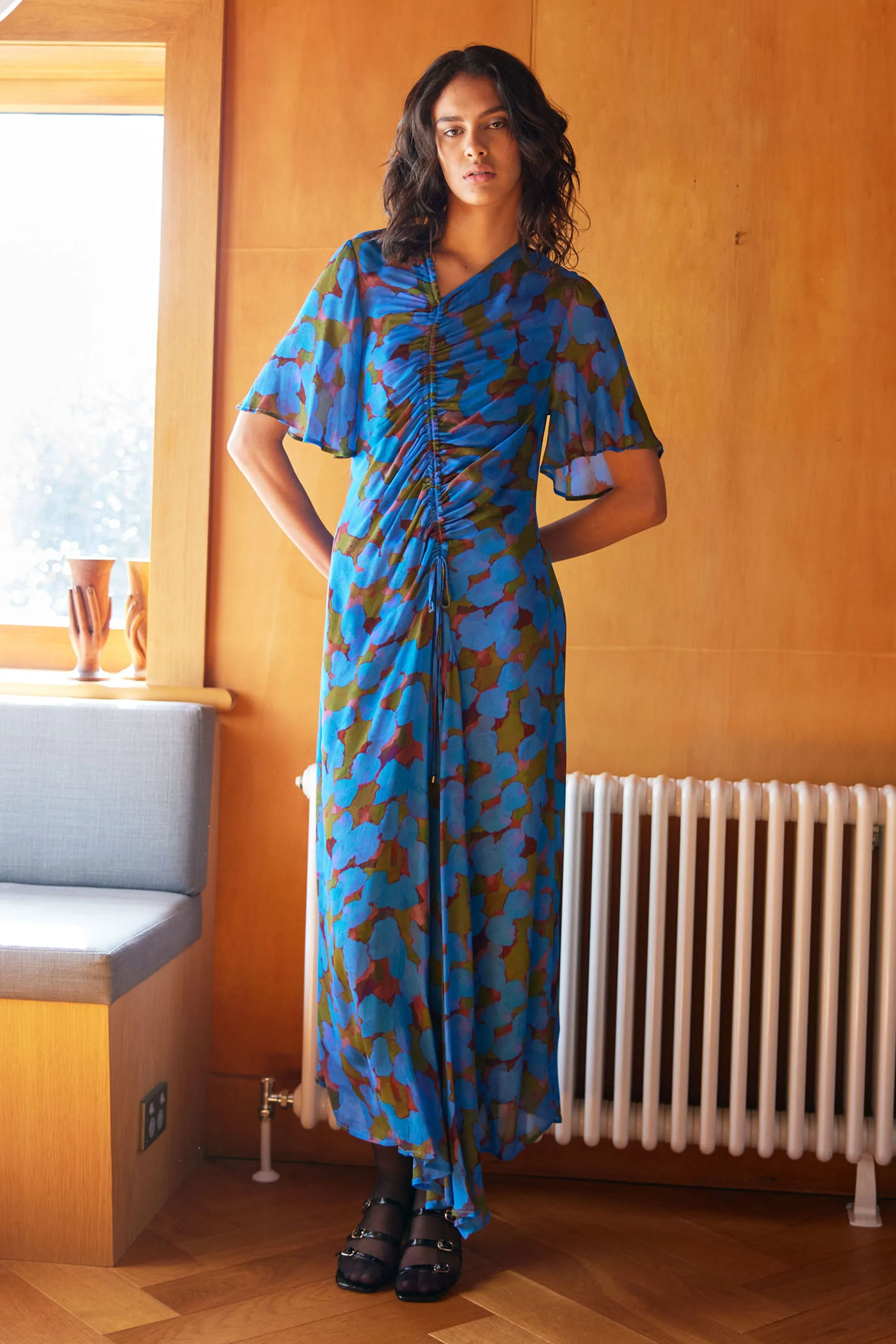 Rhea ruched dress sold by Kate Sylvester product image thumbnail 5