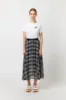 Sheer plaid skirt sold by Kate Sylvester