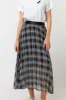 Sheer plaid skirt sold by Kate Sylvester