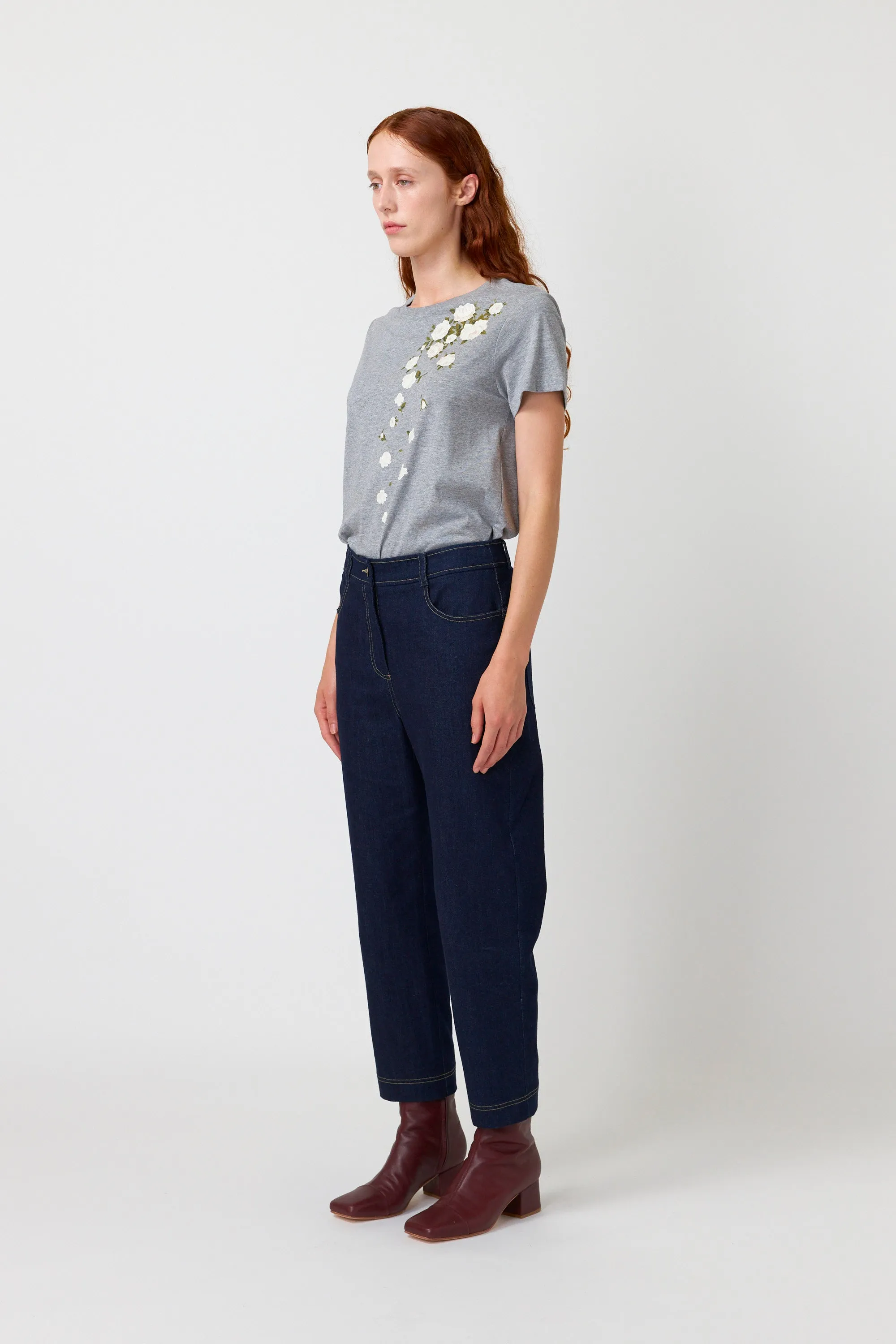 Falling roses t-shirt sold by Kate Sylvester product image thumbnail 2