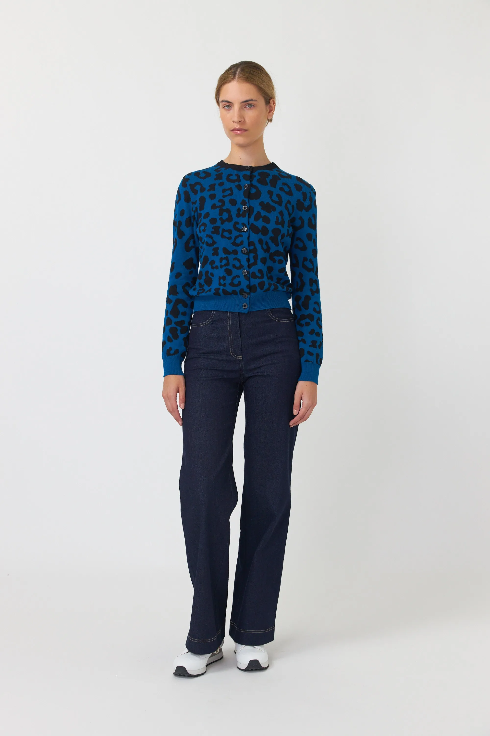 Leopard cardigan sold by Kate Sylvester