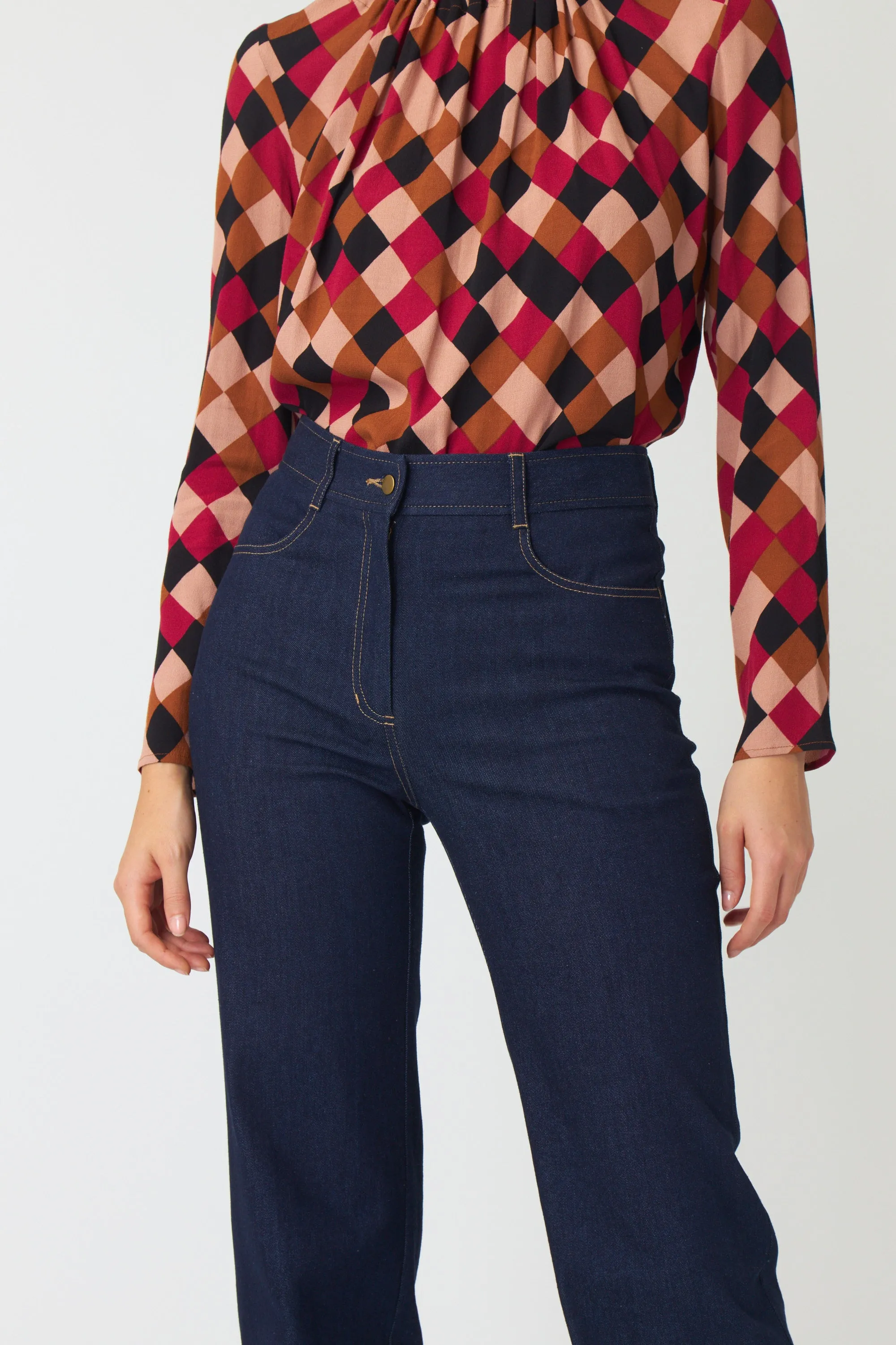 Denim flare sold by Kate Sylvester product image thumbnail 4