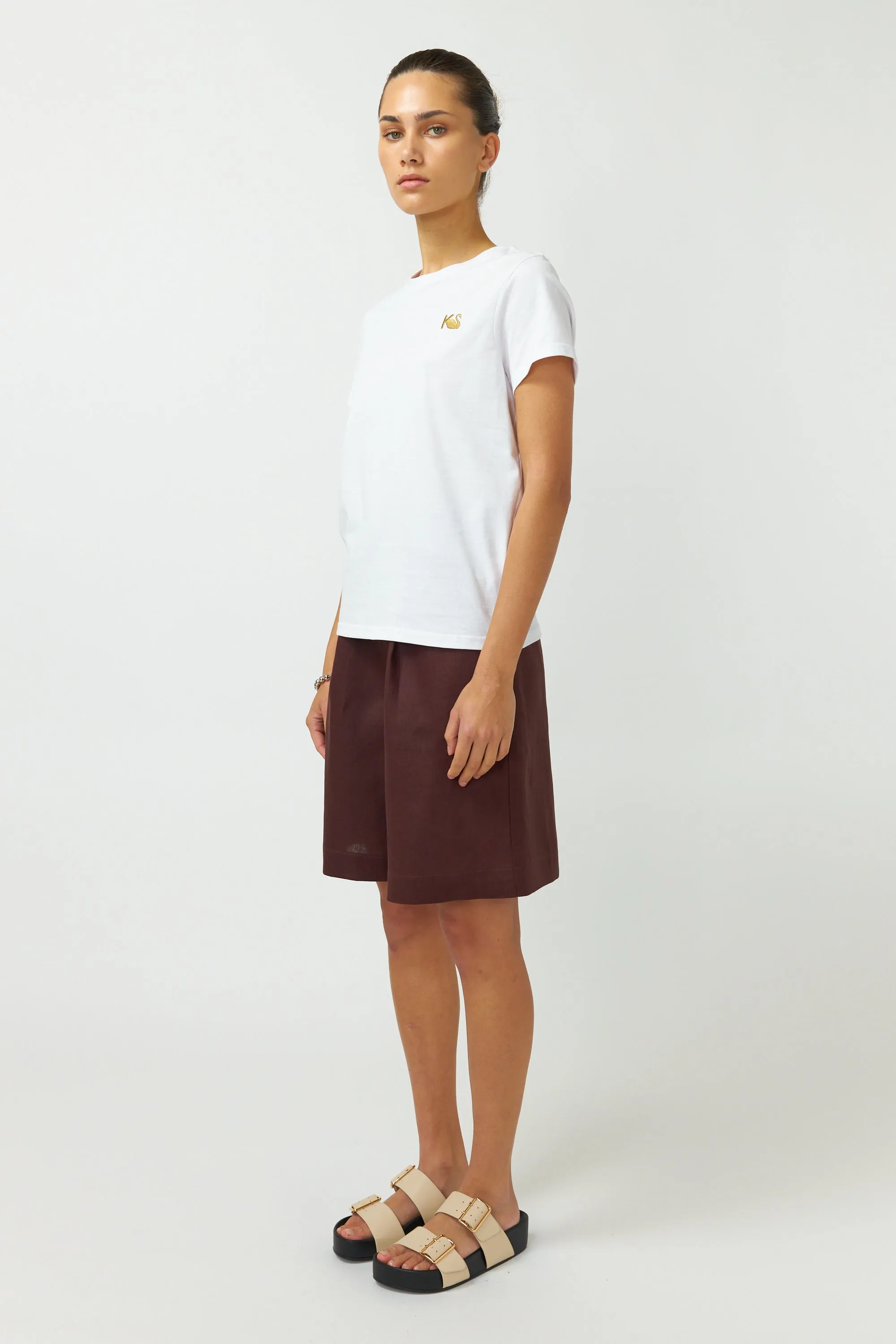 KS embroidered t-shirt sold by Kate Sylvester product image thumbnail 2