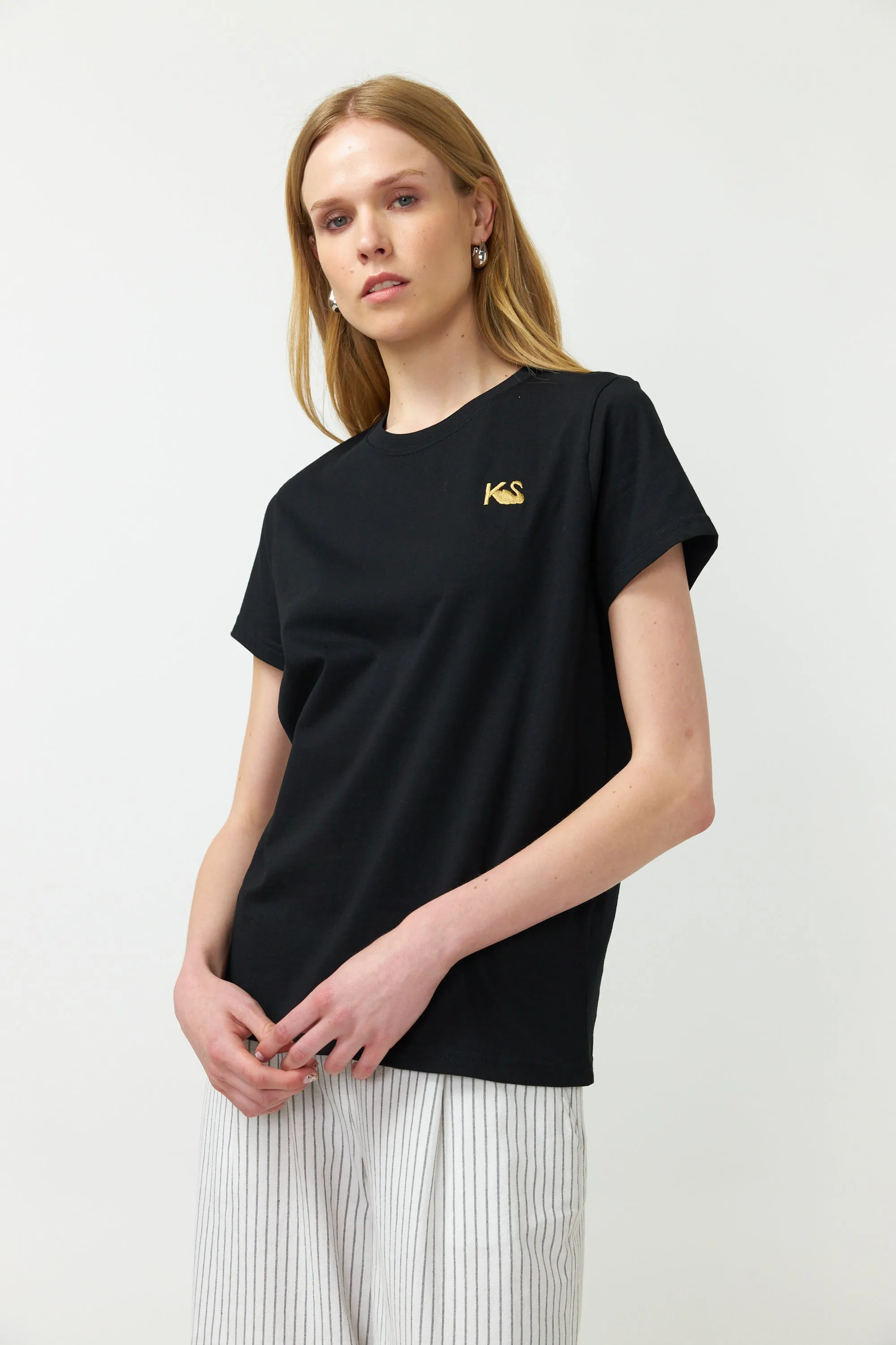 KS embroidered t-shirt sold by Kate Sylvester product image thumbnail 5