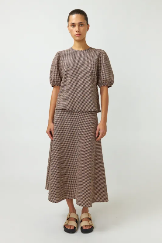 Gingham skirt sold by Kate Sylvester