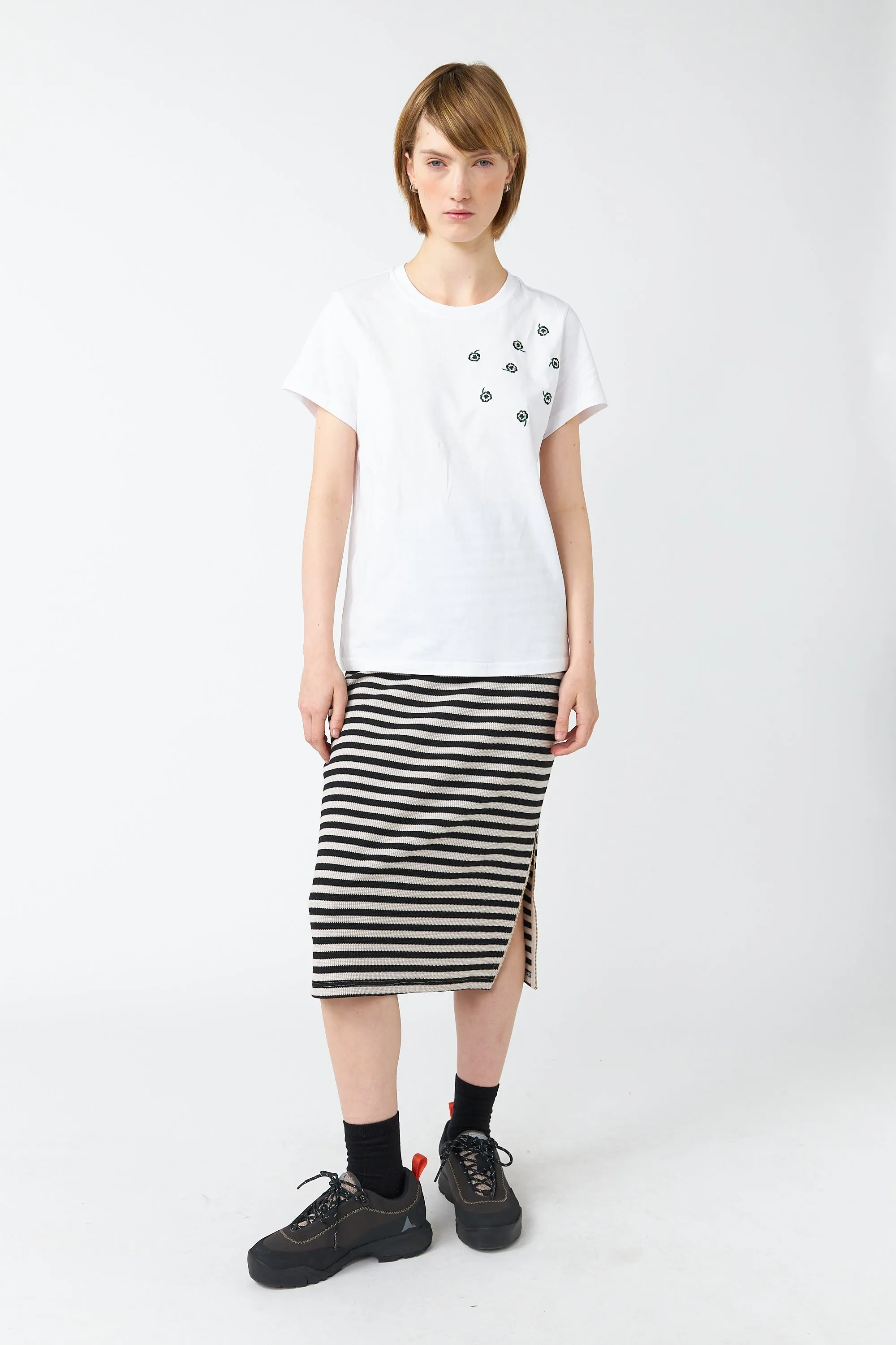 Scattered pansy t-shirt sold by Kate Sylvester