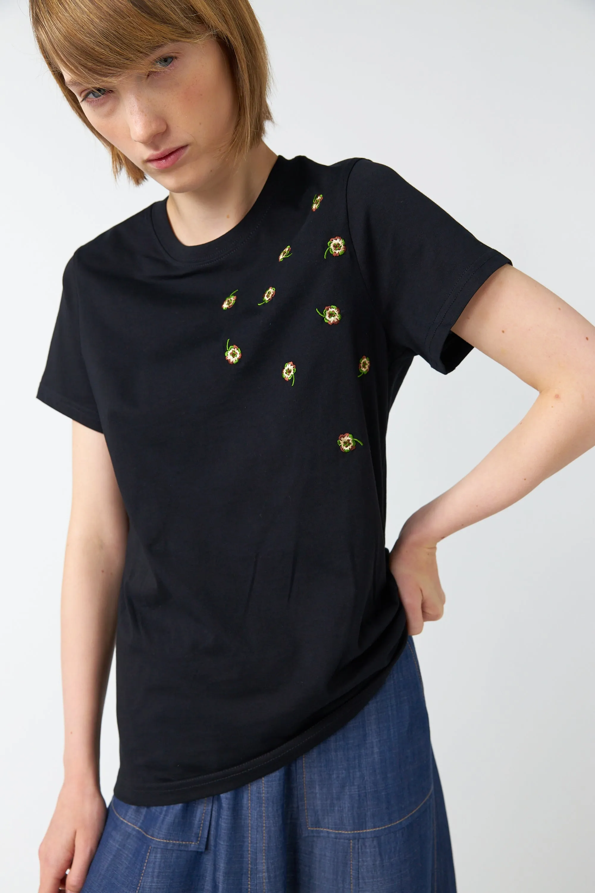 Scattered pansy t-shirt sold by Kate Sylvester product image thumbnail 5