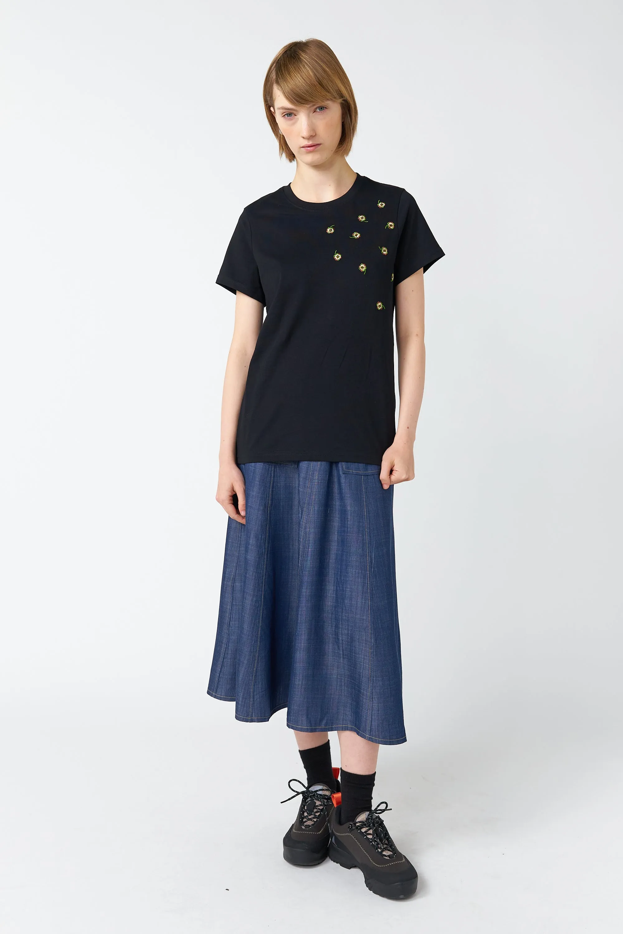 Scattered pansy t-shirt sold by Kate Sylvester product image thumbnail 2