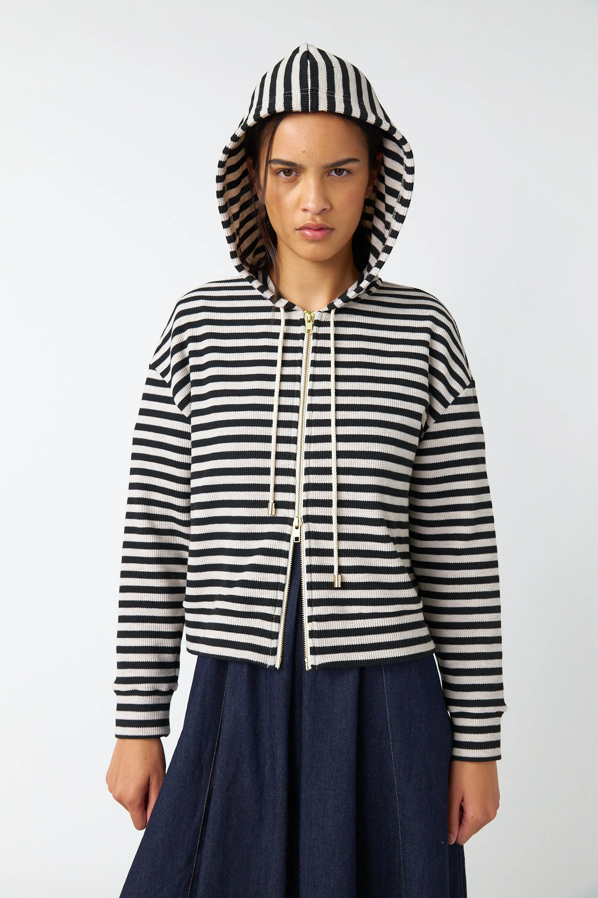 Stripey hoodie sold by Kate Sylvester product image thumbnail 5