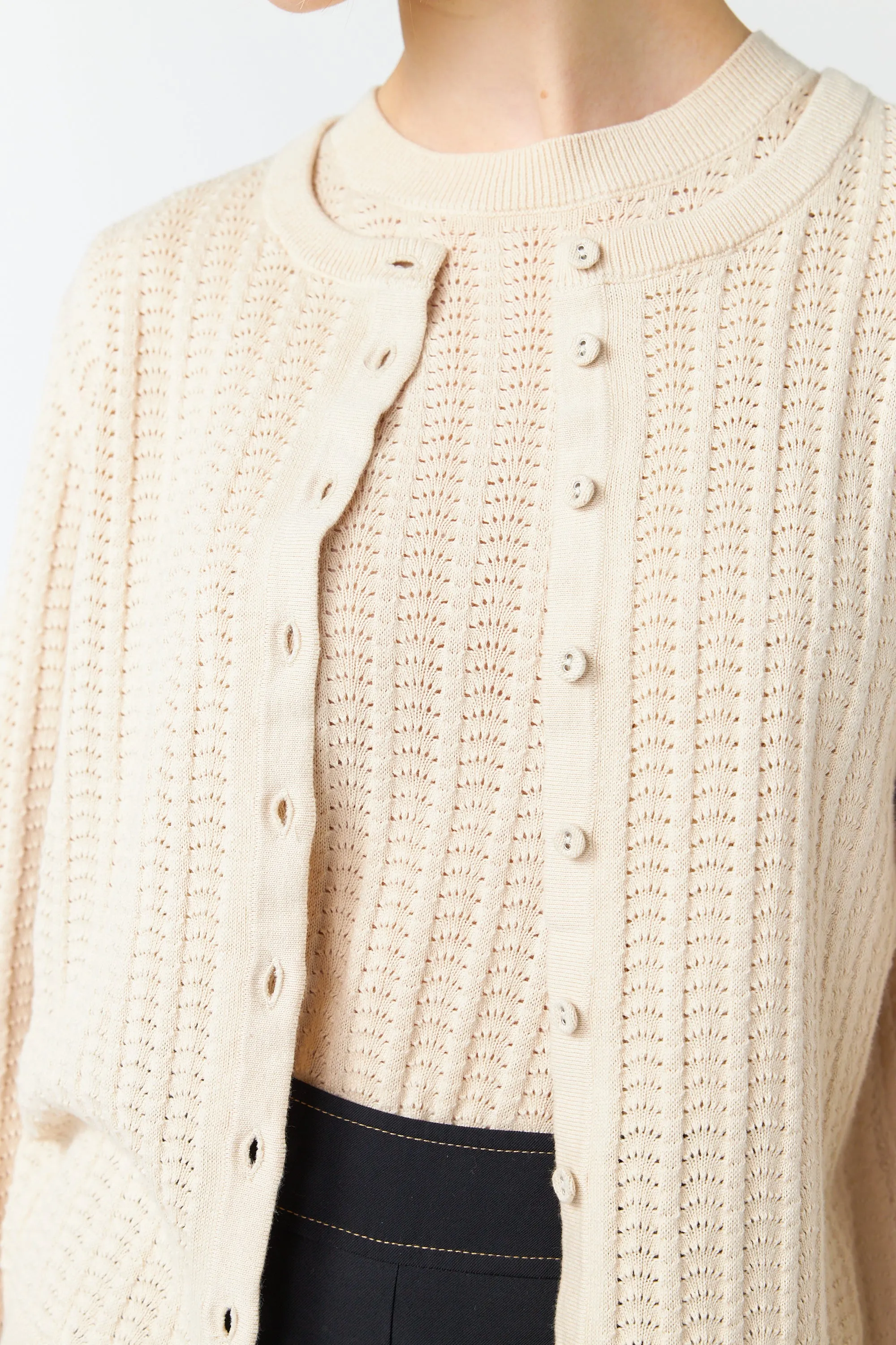 Scallop cardigan sold by Kate Sylvester product image thumbnail 5