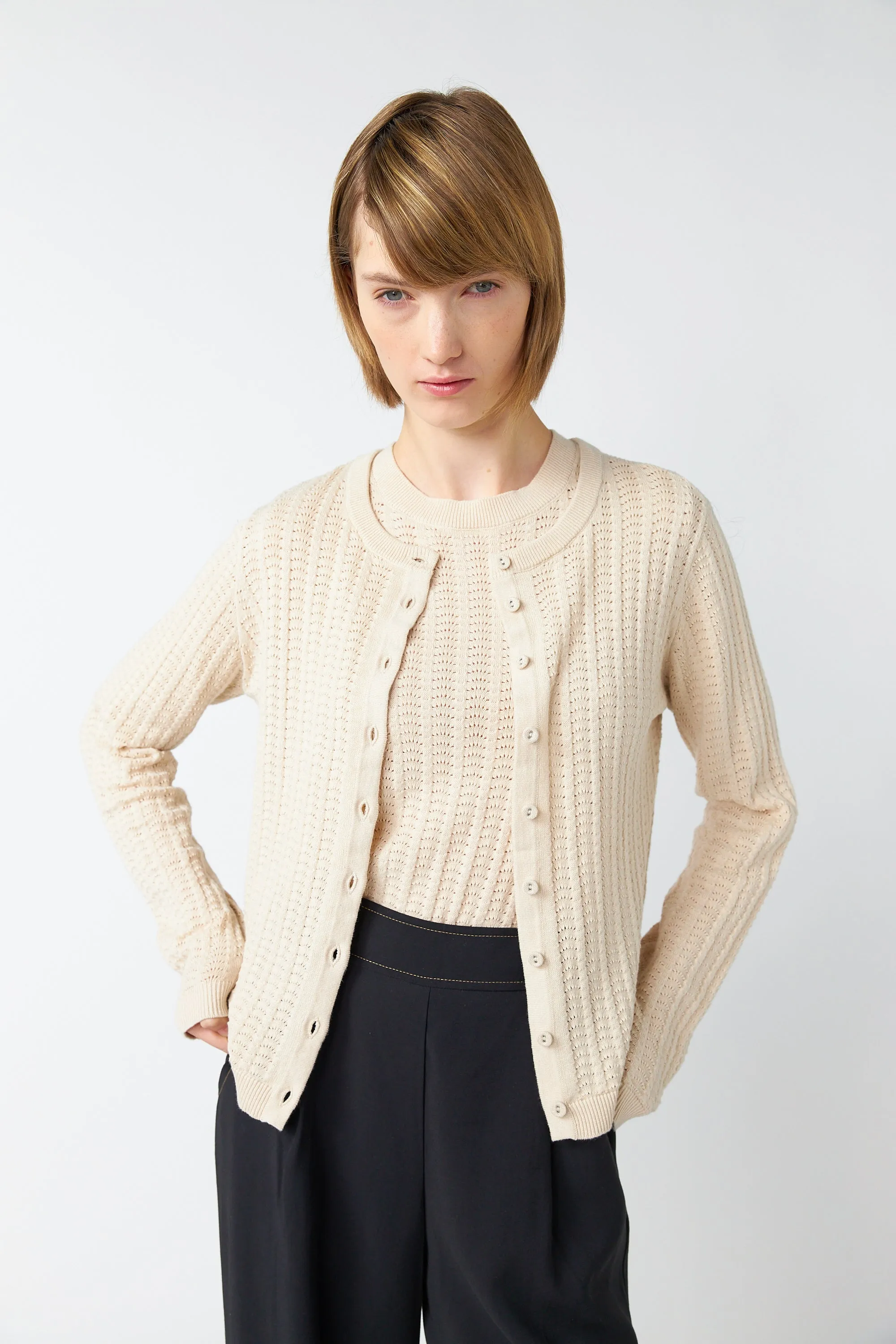 Scallop cardigan sold by Kate Sylvester product image thumbnail 4