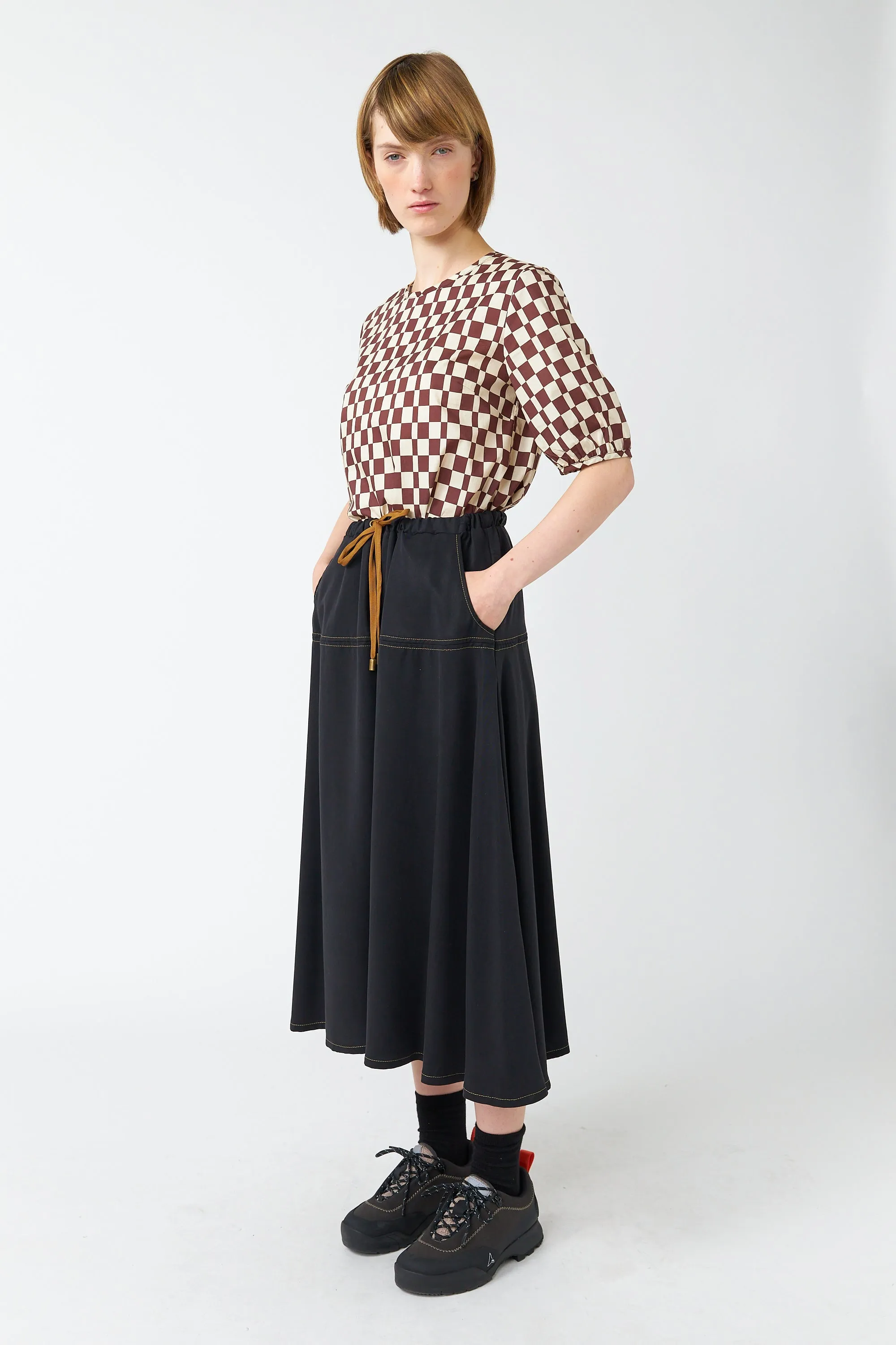 Traveller drawstring skirt sold by Kate Sylvester product image thumbnail 2