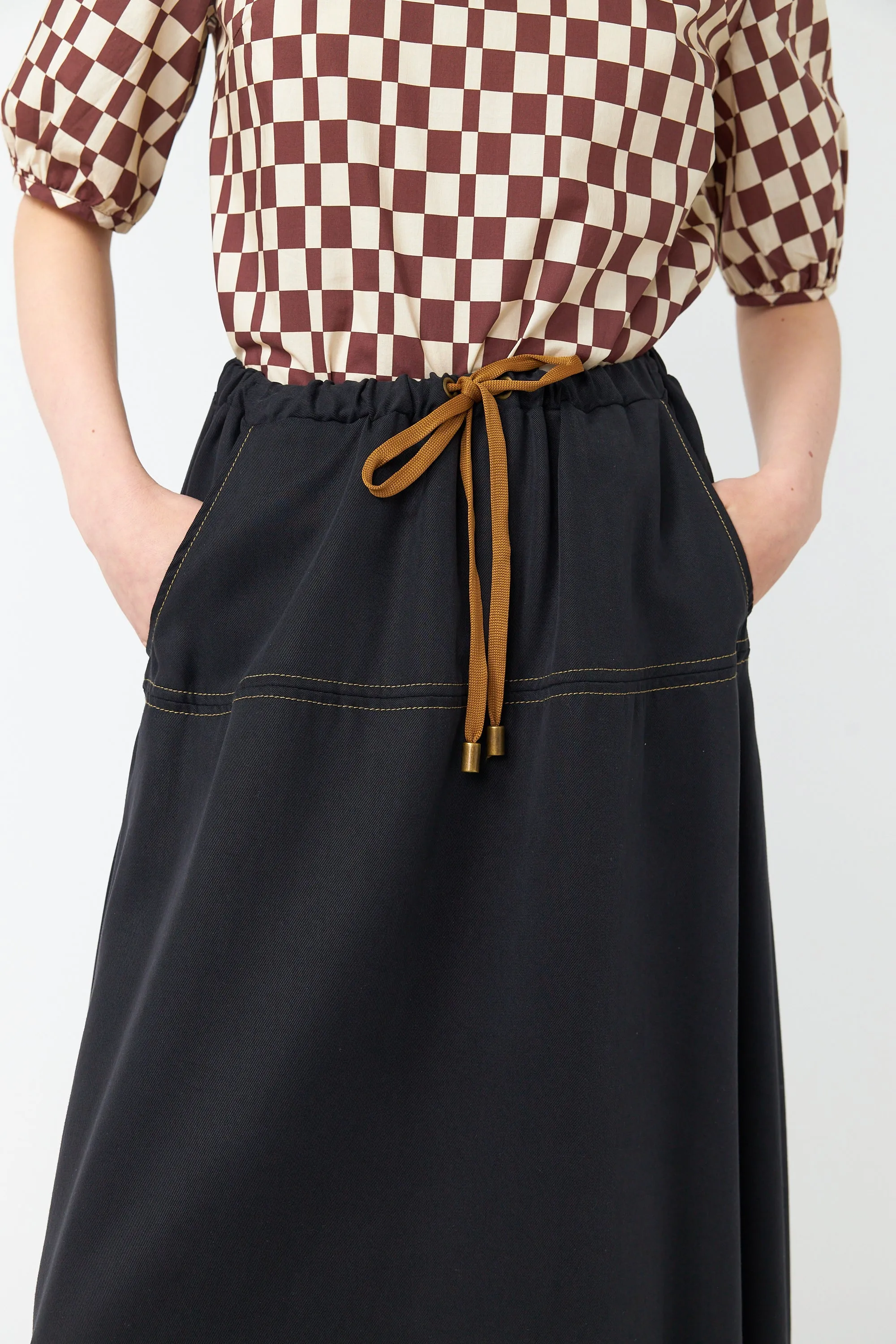 Traveller drawstring skirt sold by Kate Sylvester product image thumbnail 4