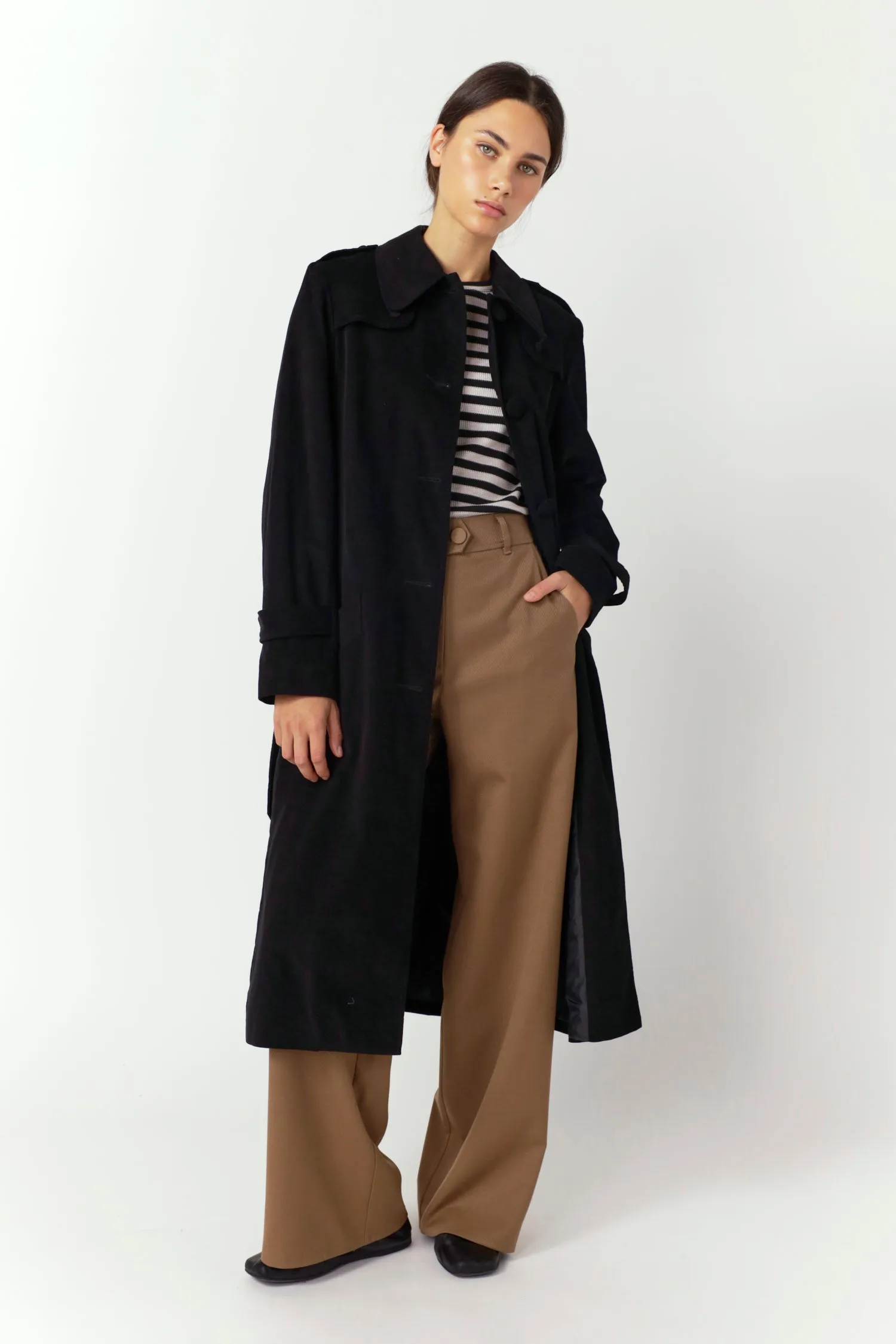 Twill wide leg trouser sold by Kate Sylvester product image thumbnail 2