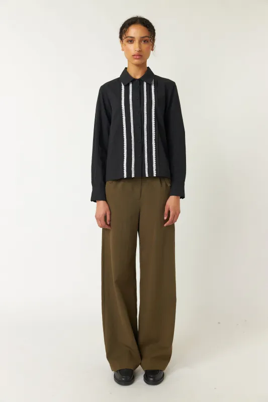 Pintucked shirt sold by Kate Sylvester
